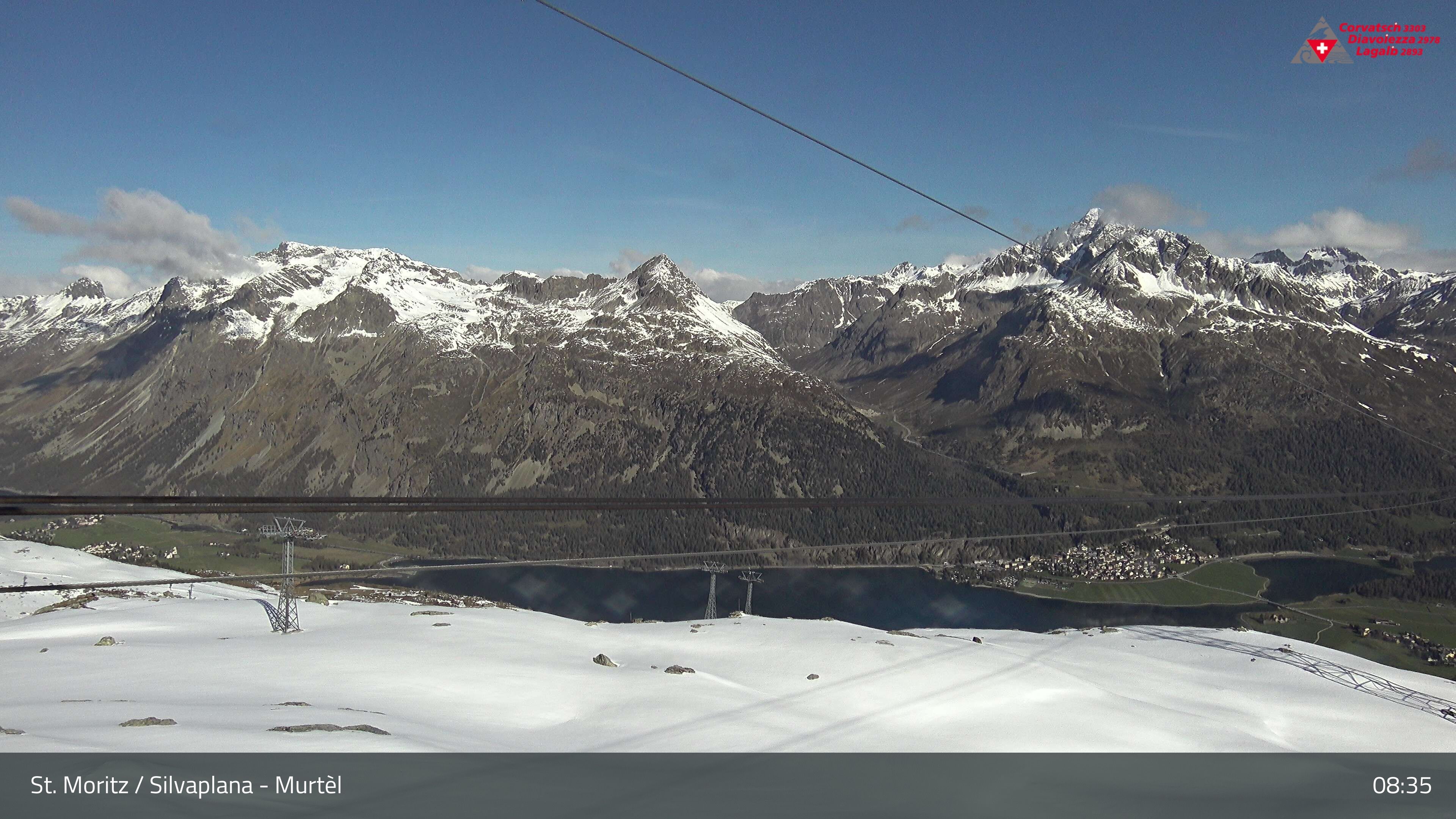 Silvaplana: Corvatsch - Mittelstation Murtèl, Silsersee