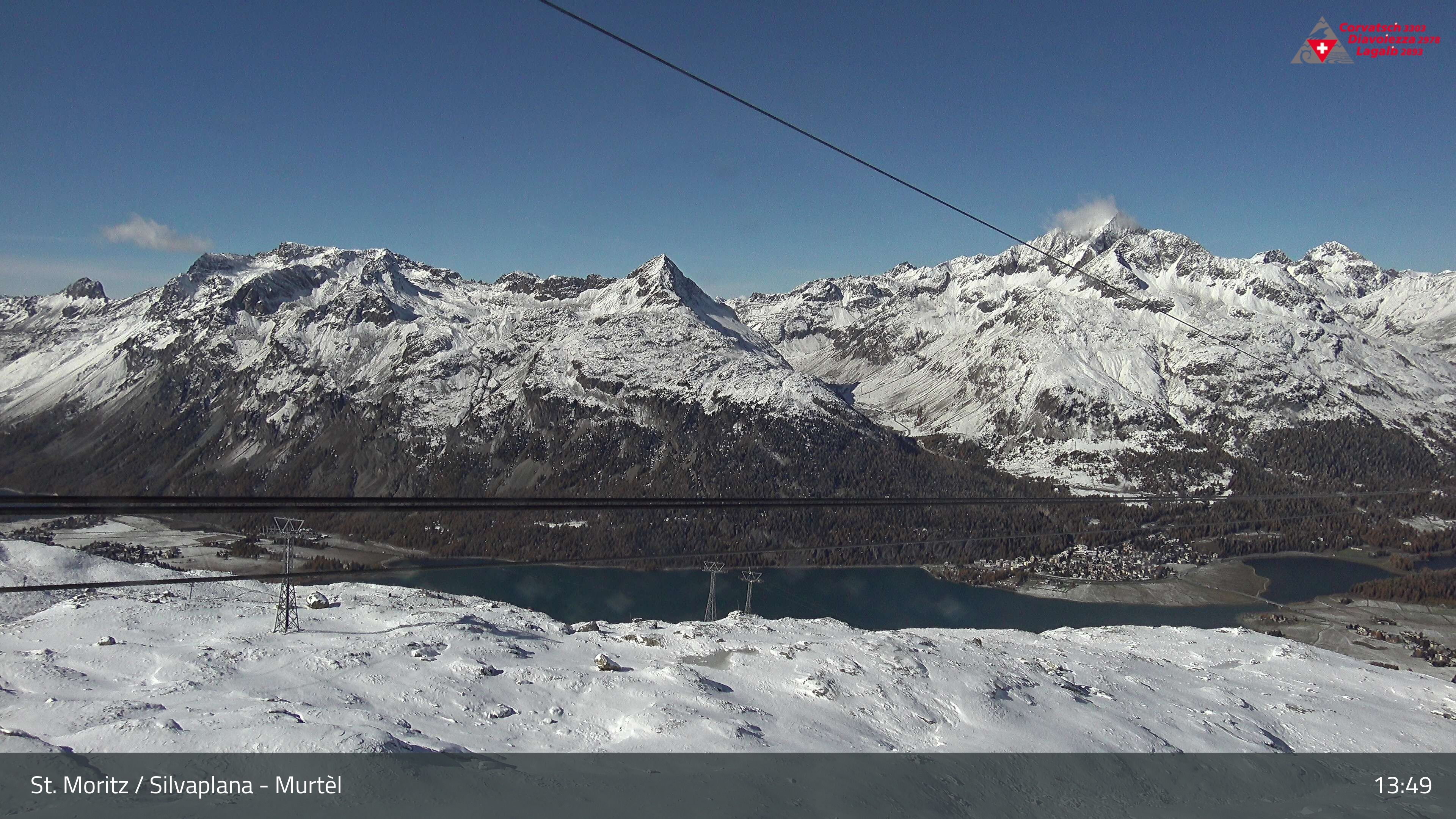 Silvaplana: Corvatsch - Mittelstation Murtèl, Silsersee