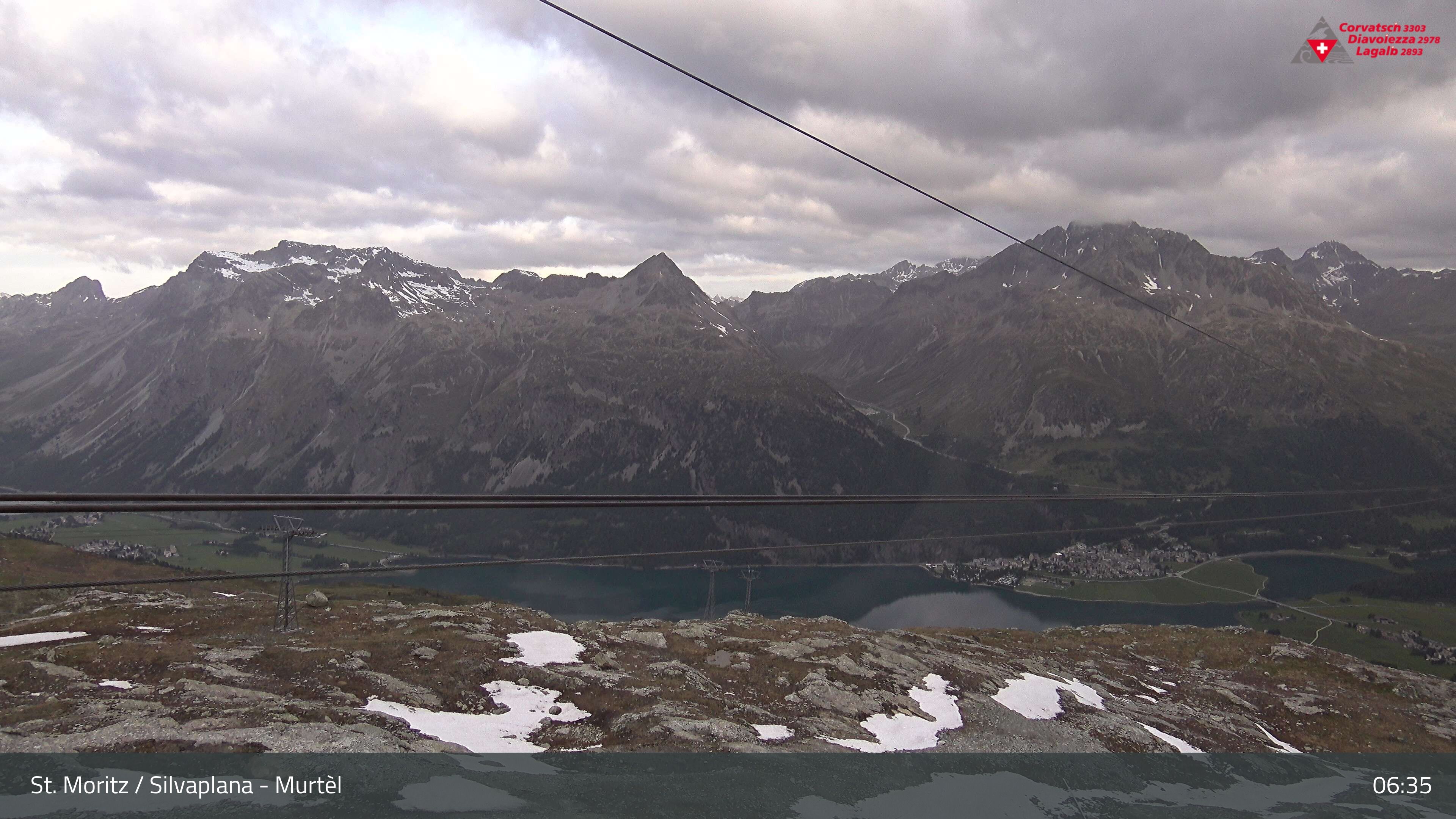 Silvaplana: Corvatsch - Mittelstation Murtèl, Silsersee