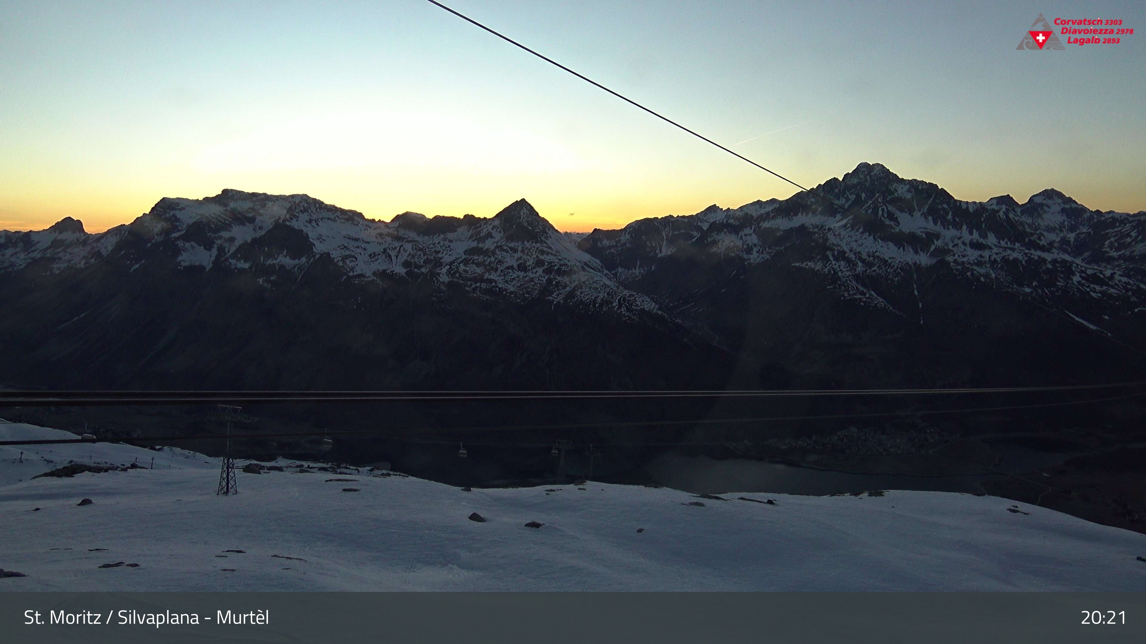 Silvaplana: Corvatsch - Mittelstation Murtèl, Silsersee