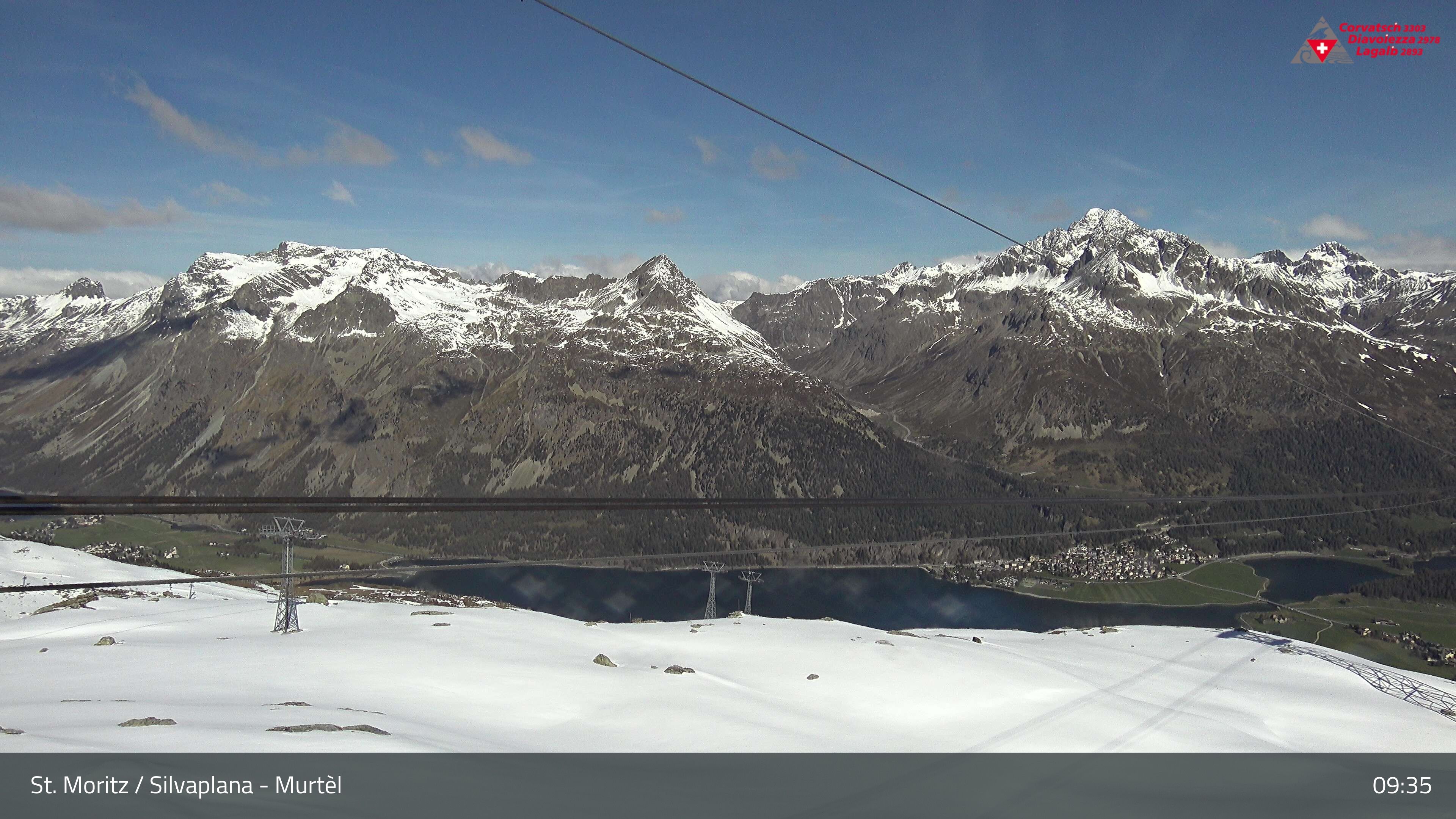 Silvaplana: Corvatsch - Mittelstation Murtèl, Silsersee