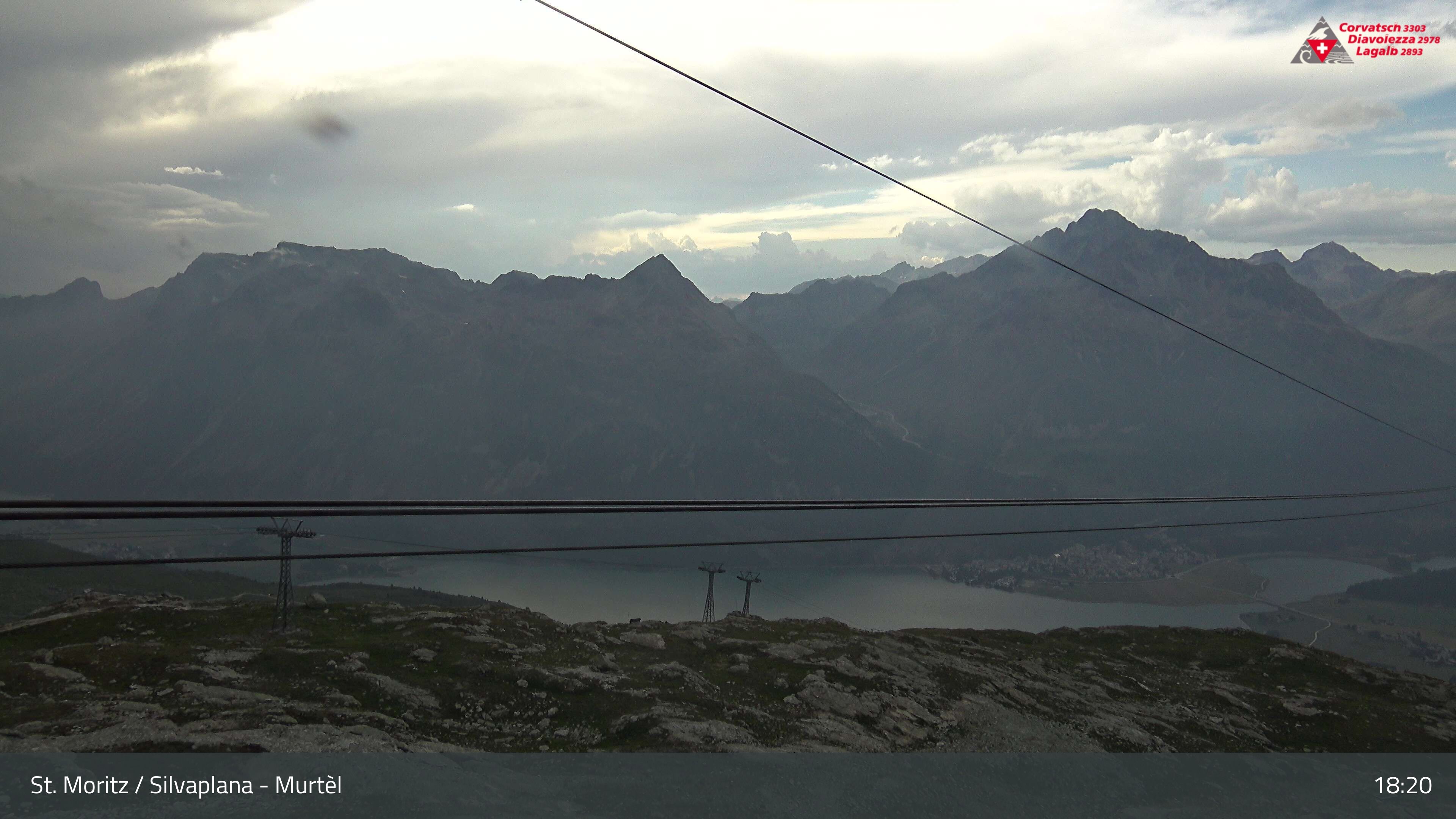 Silvaplana: Corvatsch - Mittelstation Murtèl, Silsersee