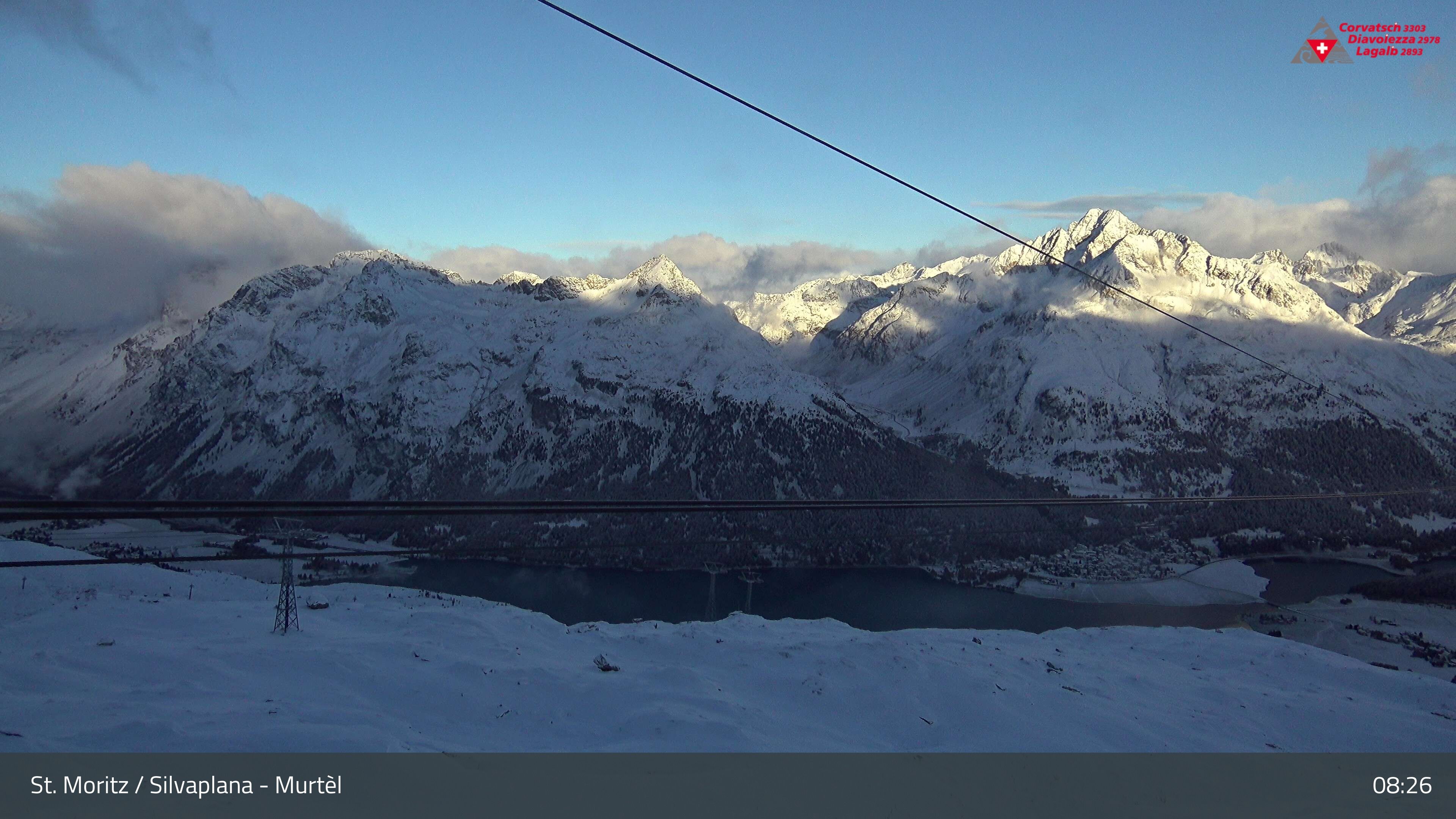 Silvaplana: Corvatsch - Mittelstation Murtèl, Silsersee