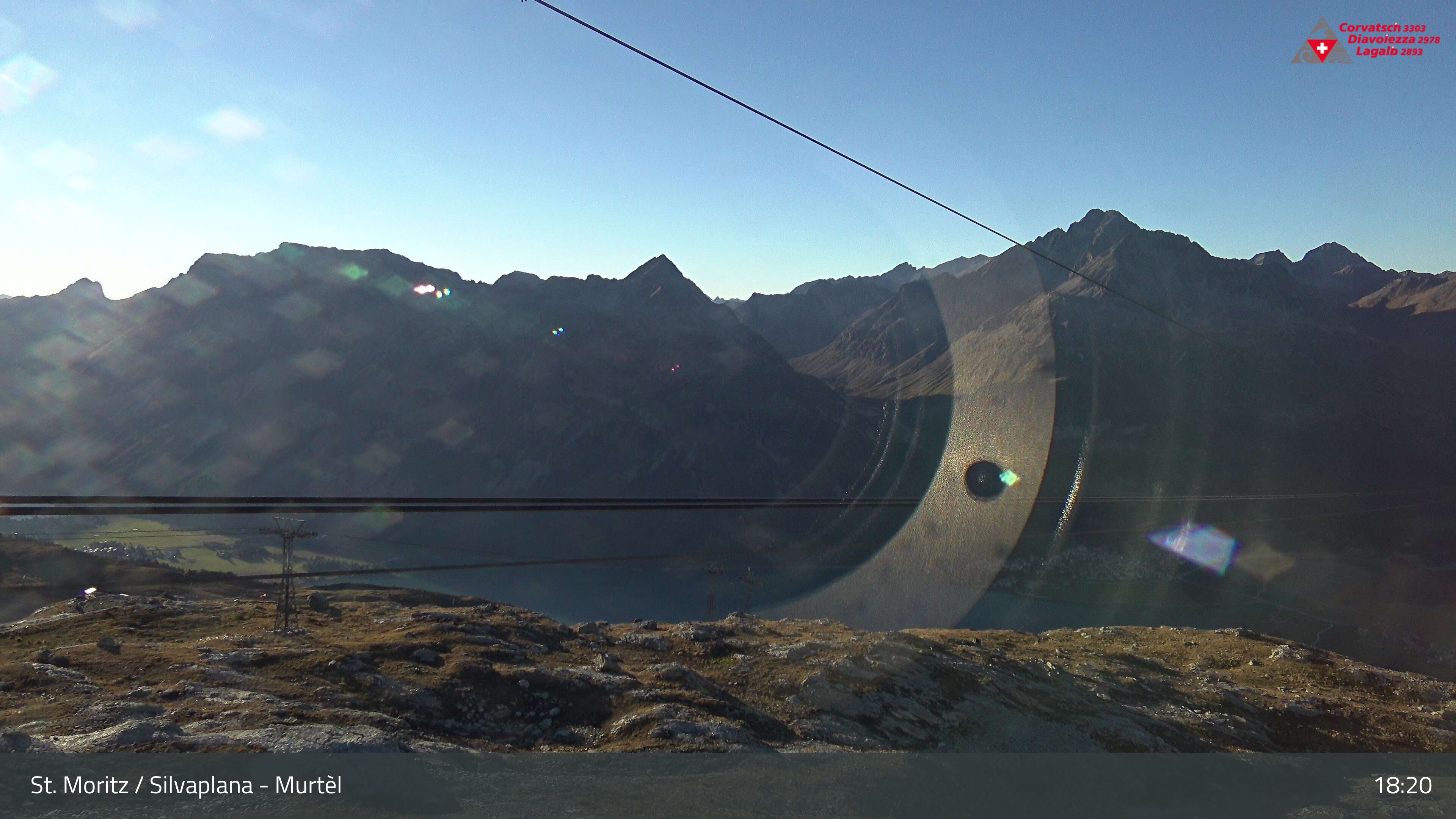 Silvaplana: Corvatsch - Mittelstation Murtèl, Silsersee