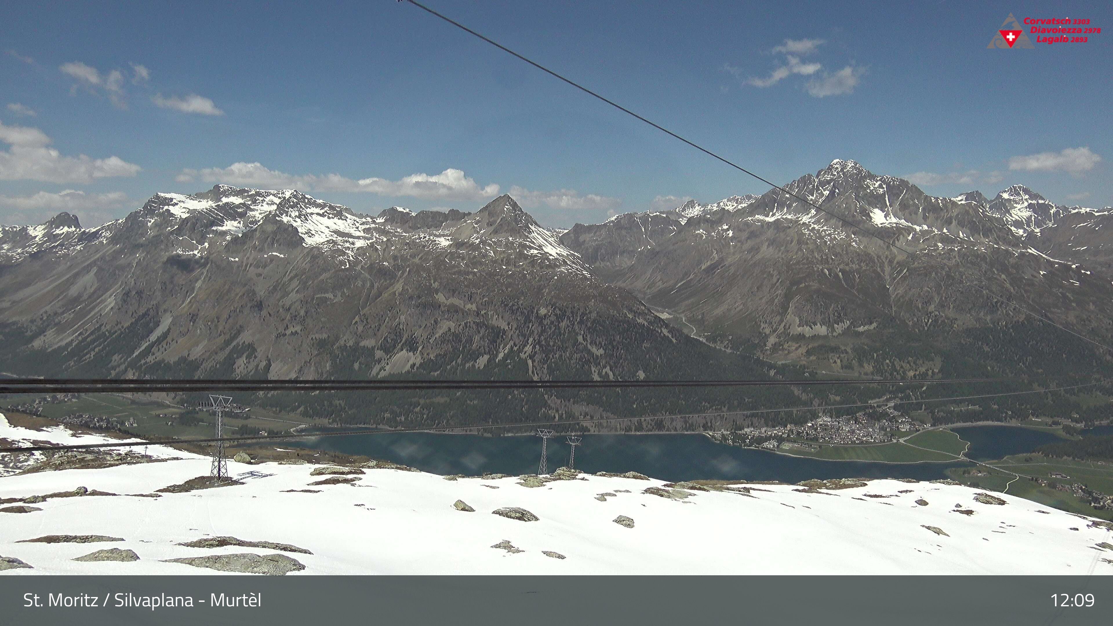 Silvaplana: Corvatsch - Mittelstation Murtèl, Silsersee
