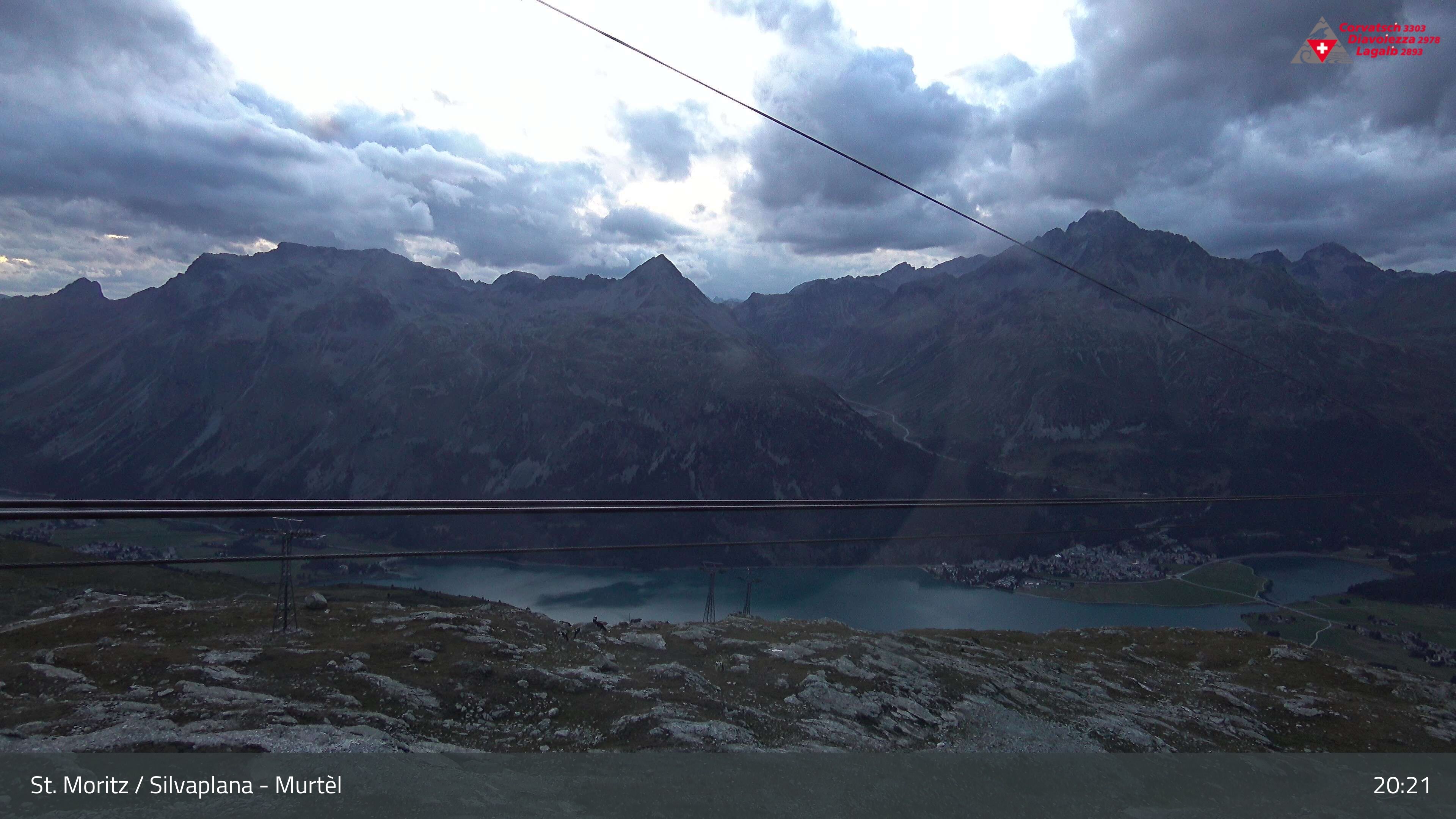 Silvaplana: Corvatsch - Mittelstation Murtèl, Silsersee