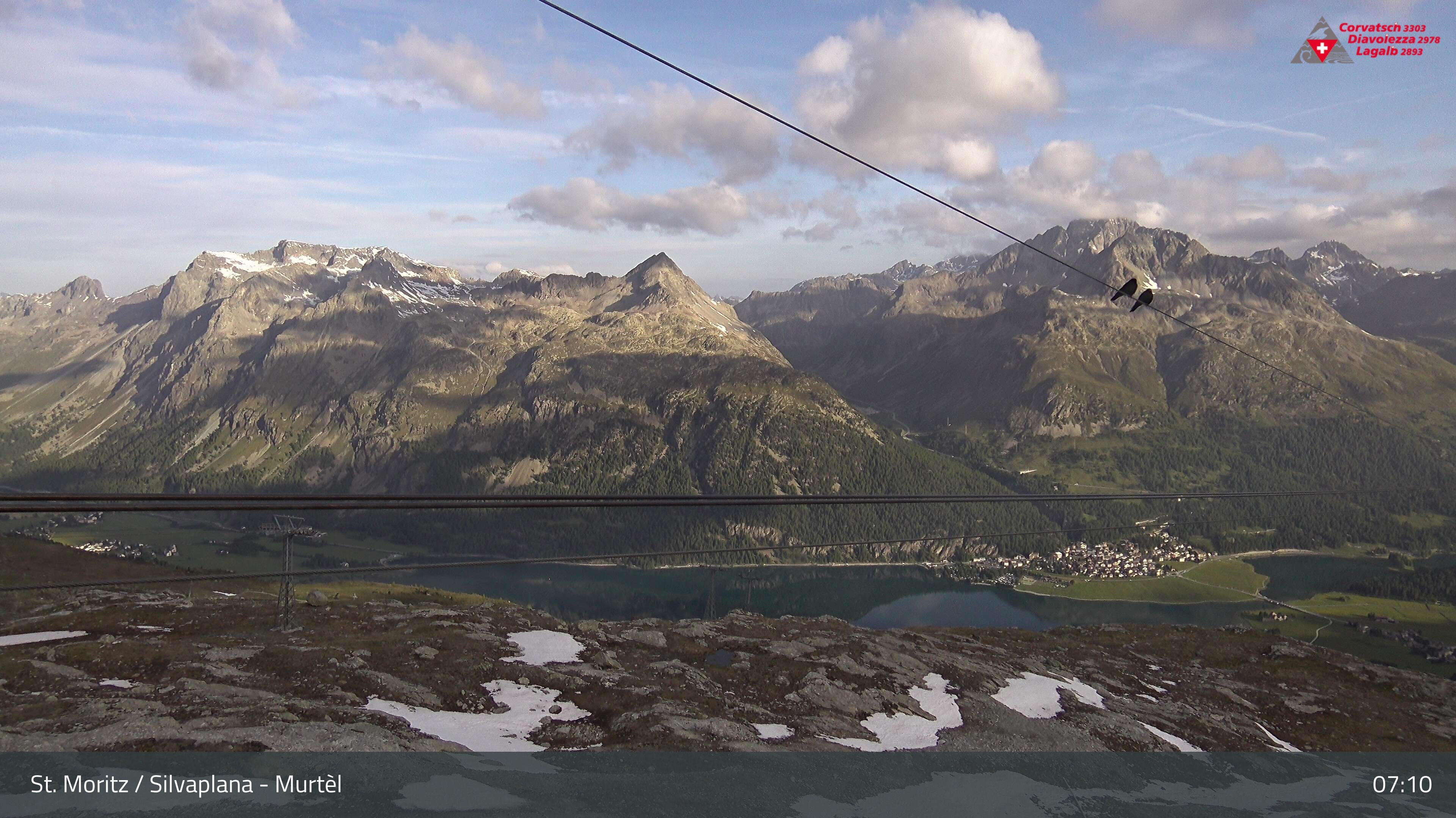 Silvaplana: Corvatsch - Mittelstation Murtèl, Silsersee