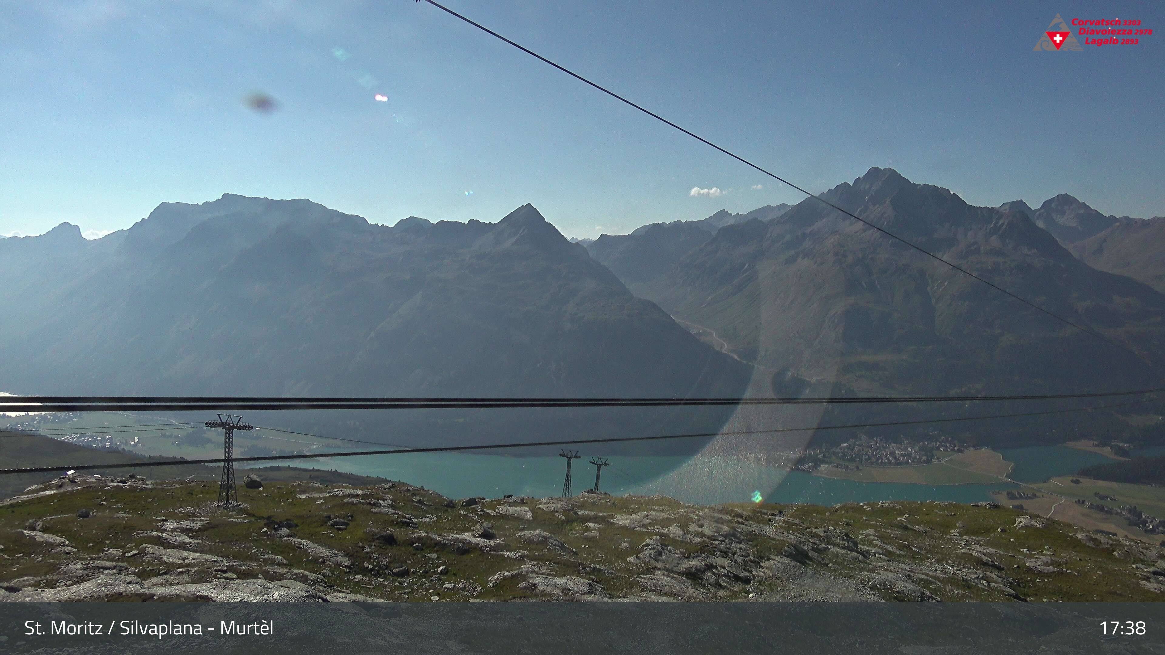 Silvaplana: Corvatsch - Mittelstation Murtèl, Silsersee