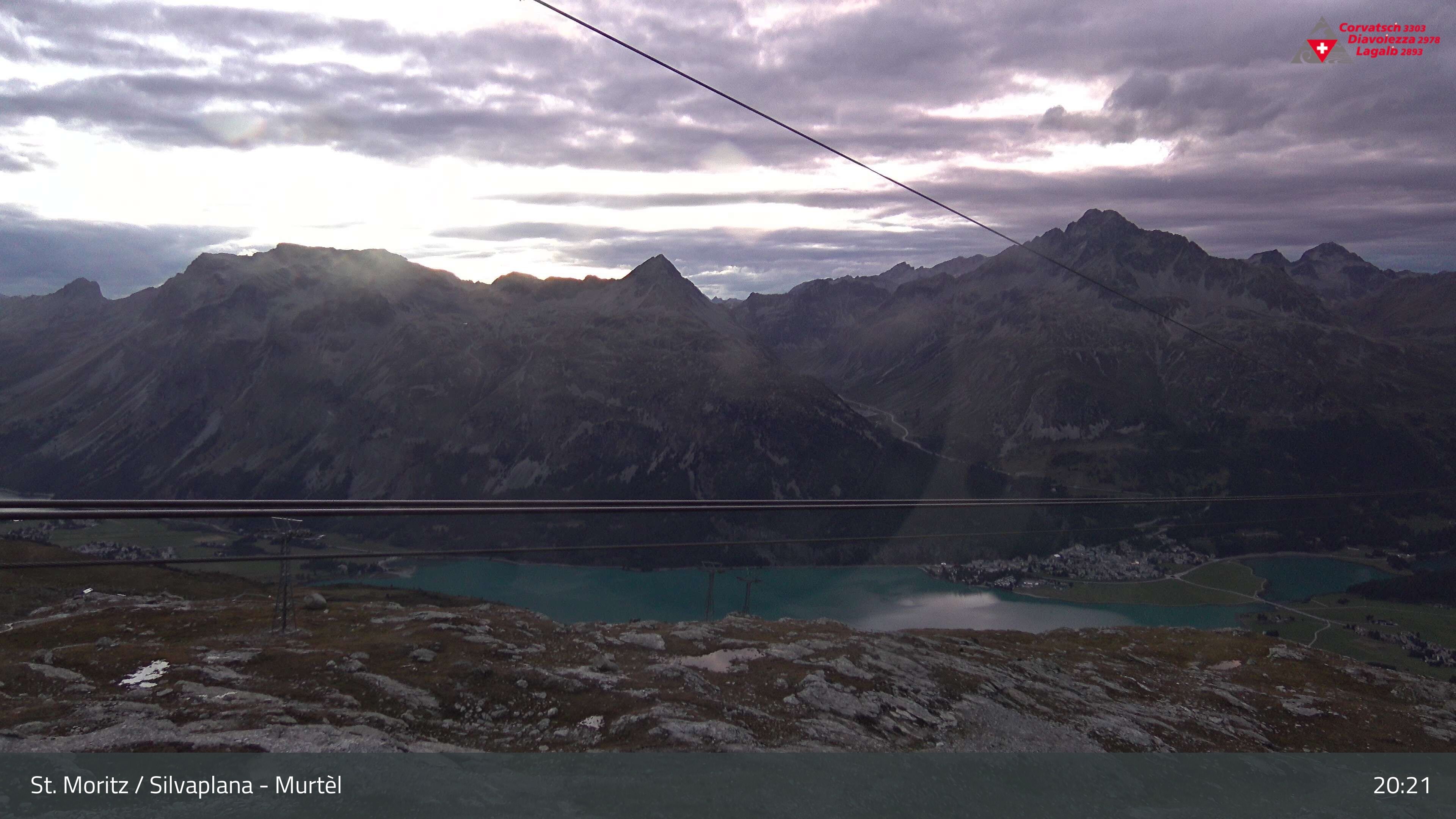 Silvaplana: Corvatsch - Mittelstation Murtèl, Silsersee
