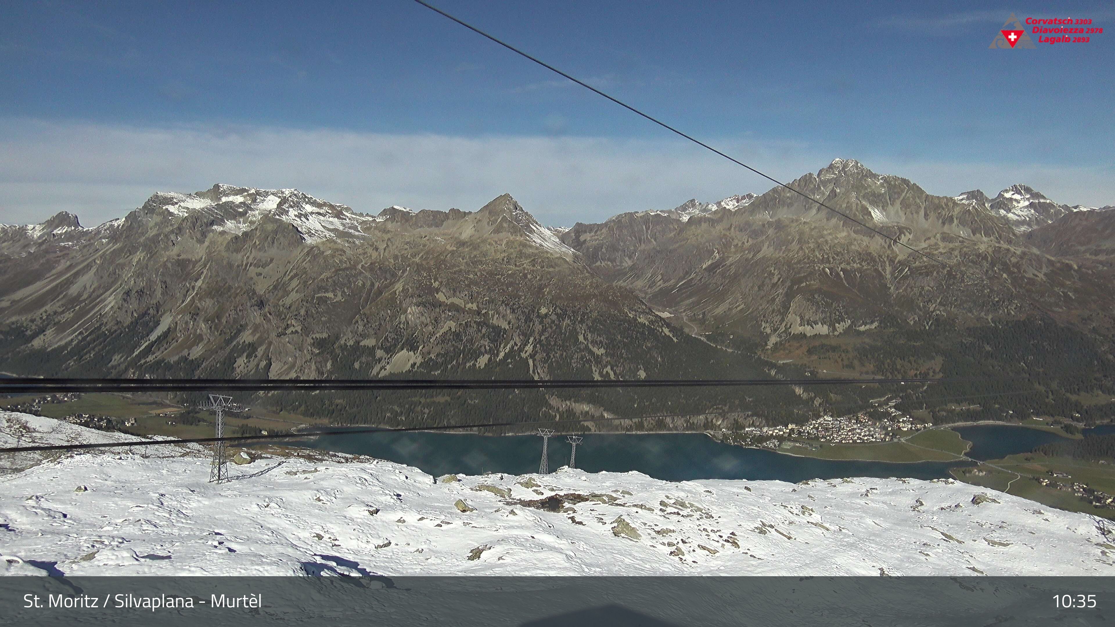 Silvaplana: Corvatsch - Mittelstation Murtèl, Silsersee