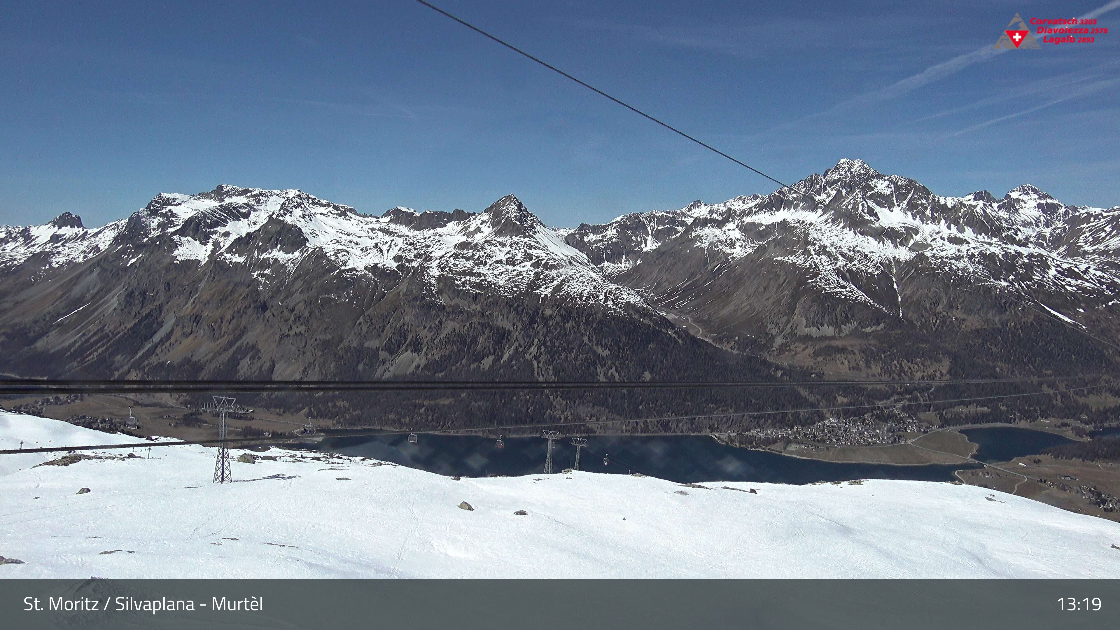 Silvaplana: Corvatsch - Mittelstation Murtèl, Silsersee