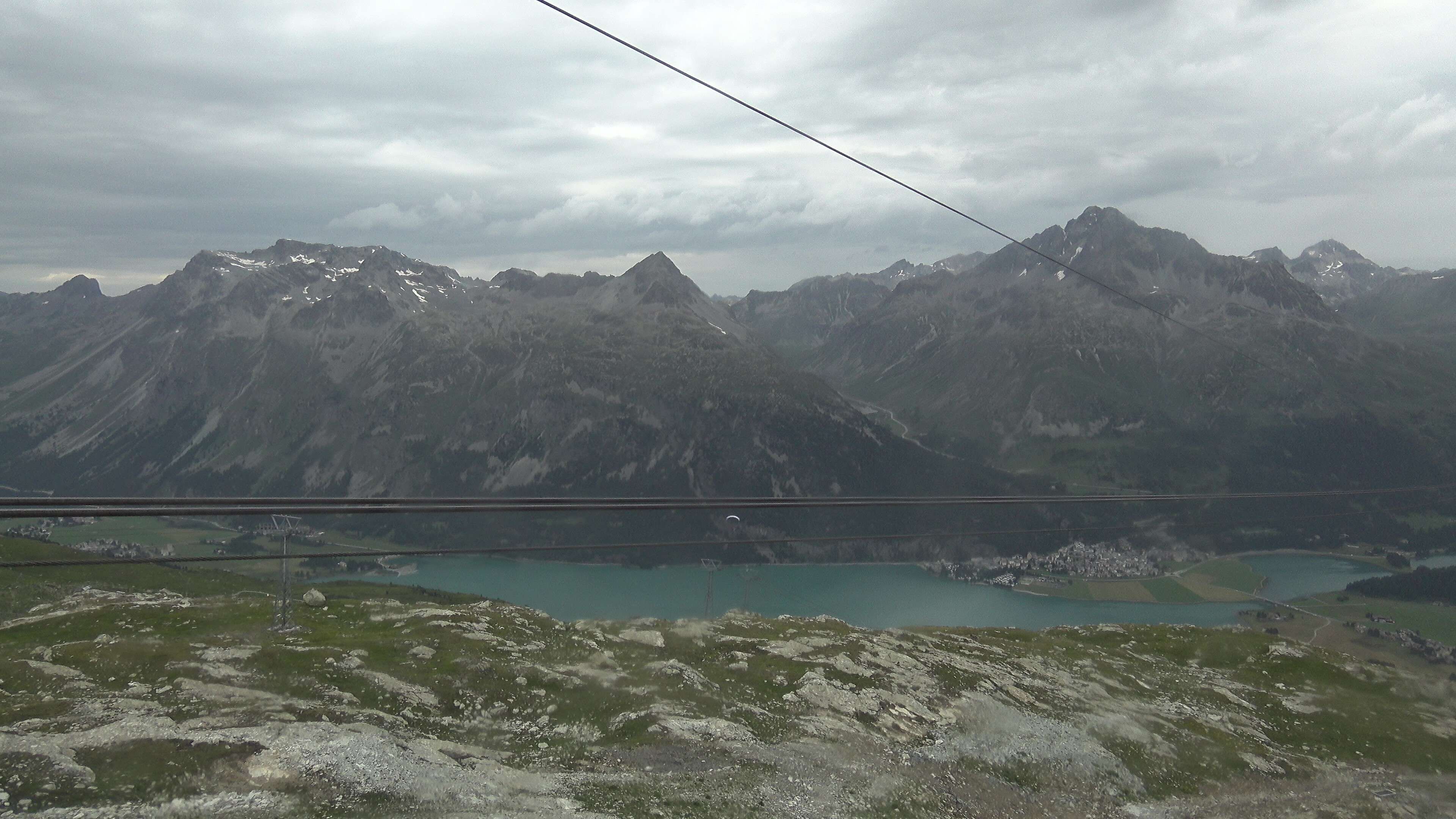 Silvaplana: Corvatsch - Mittelstation Murtèl, Silsersee