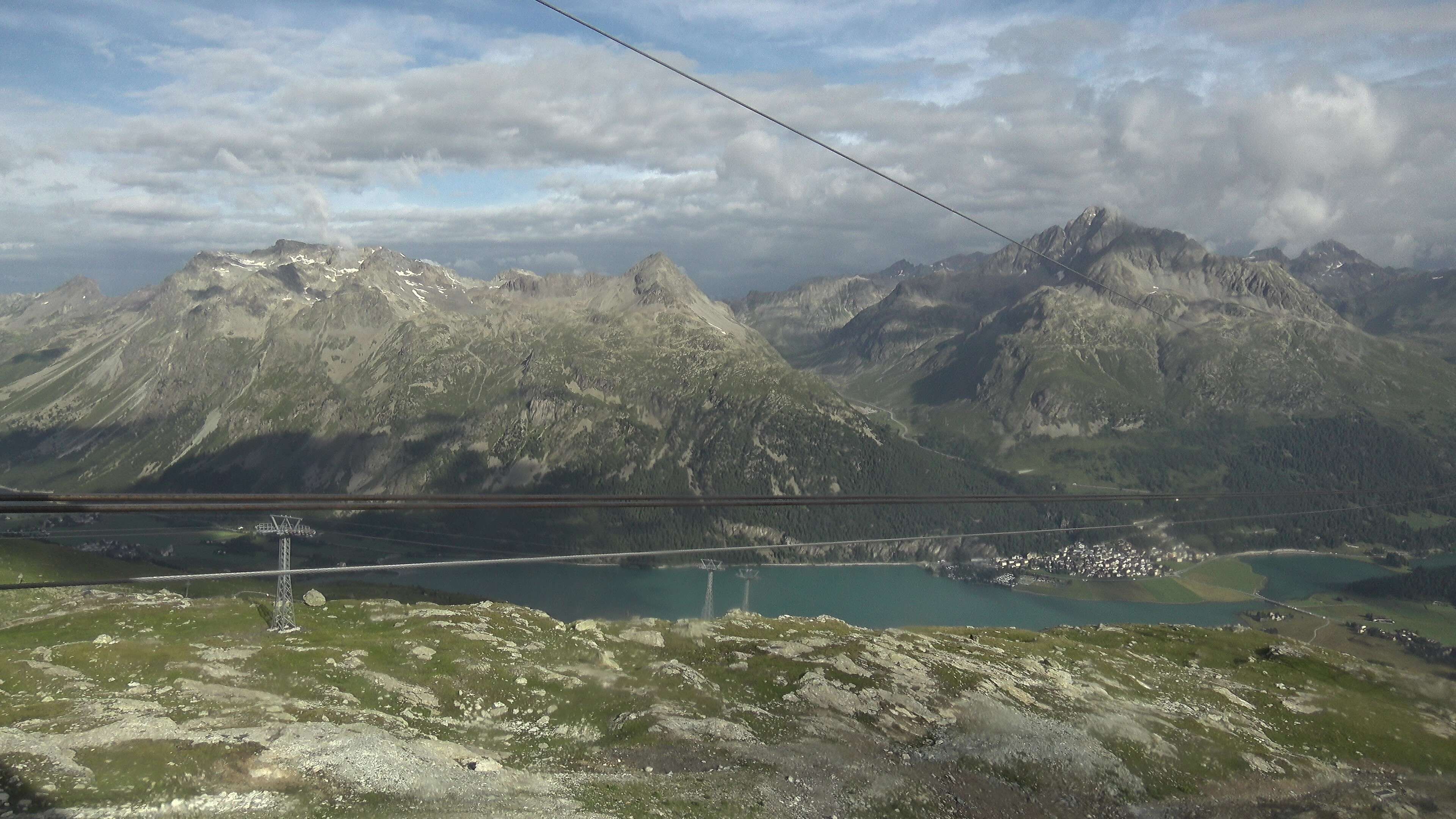 Silvaplana: Corvatsch - Mittelstation Murtèl, Silsersee