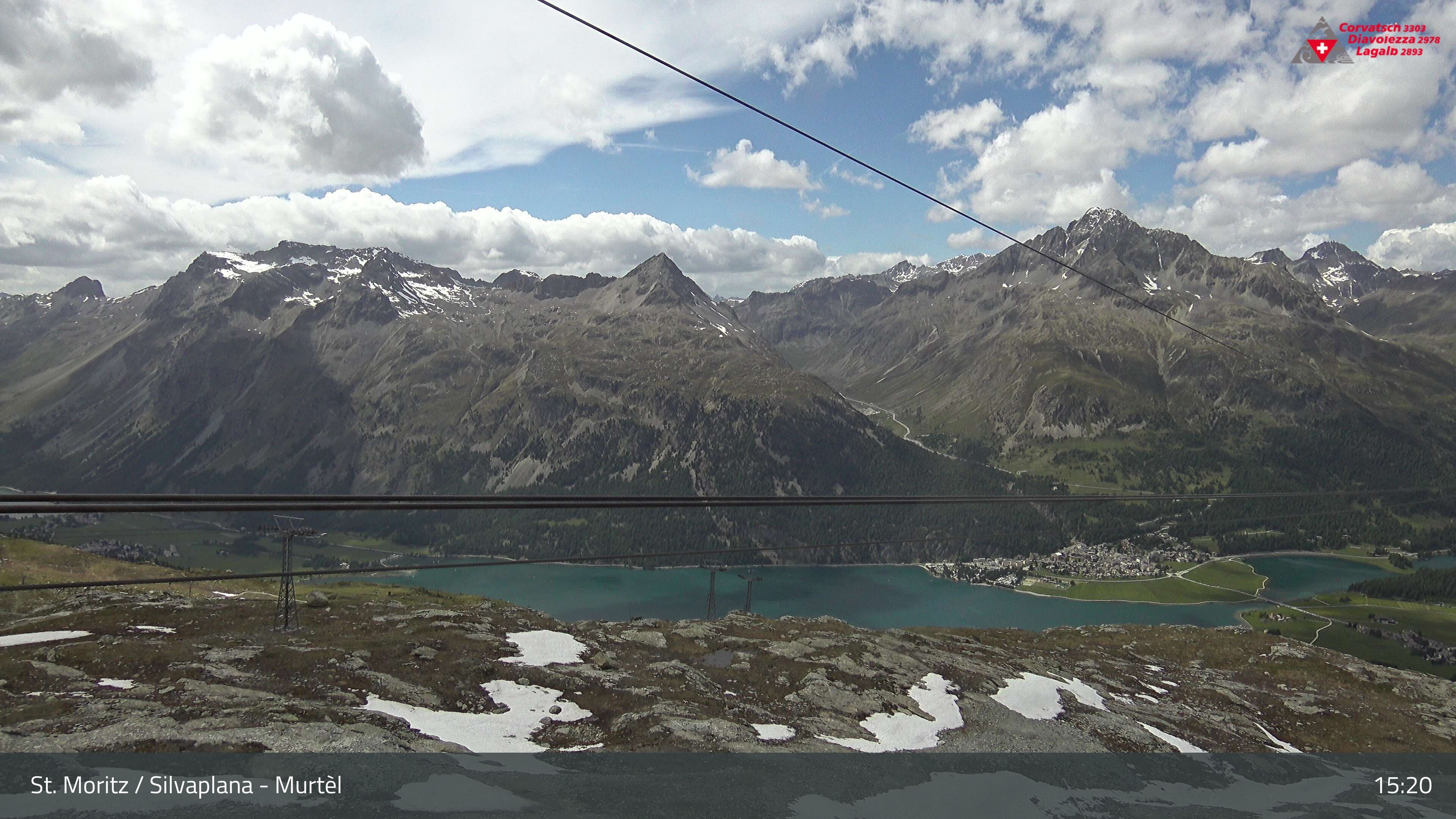 Silvaplana: Corvatsch - Mittelstation Murtèl, Silsersee