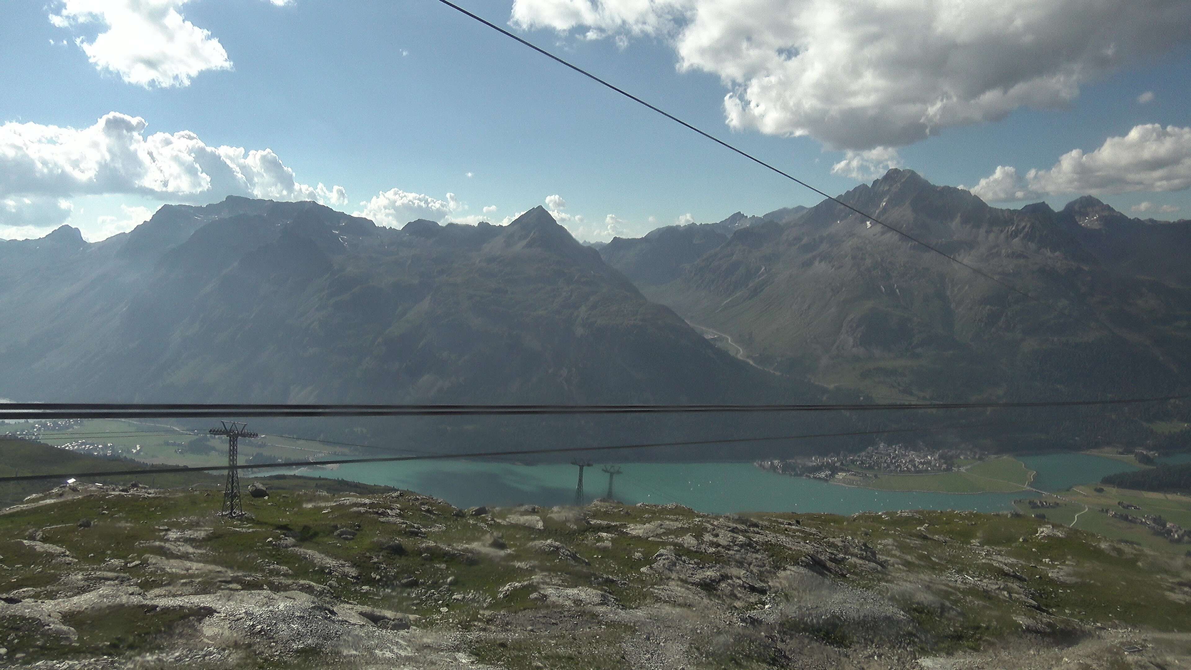 Silvaplana: Corvatsch - Mittelstation Murtèl, Silsersee