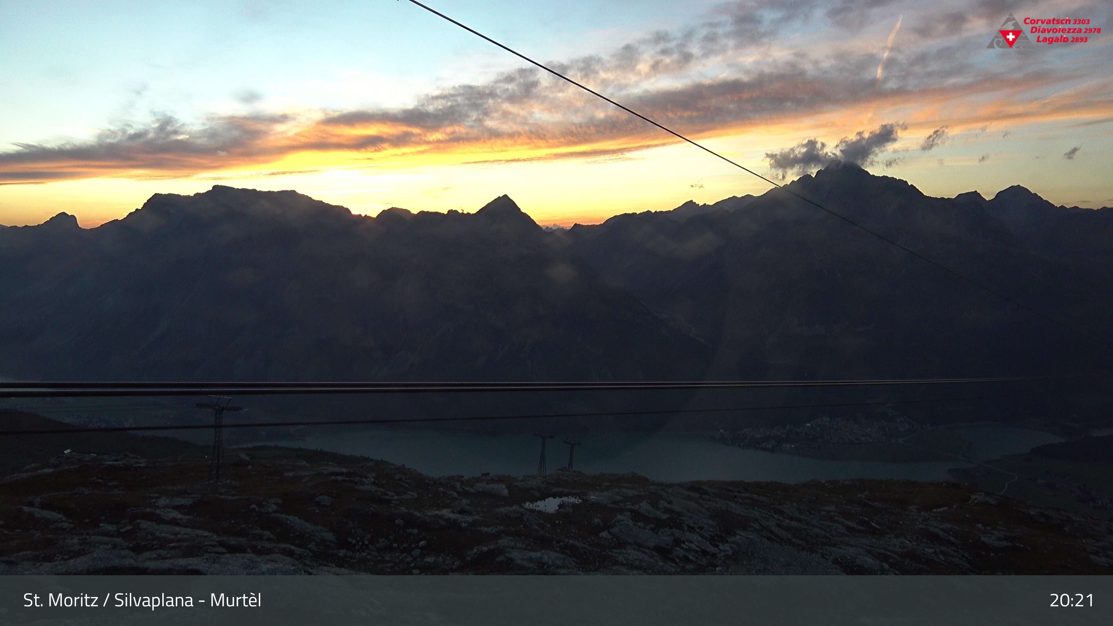 Silvaplana: Corvatsch - Mittelstation Murtèl, Silsersee