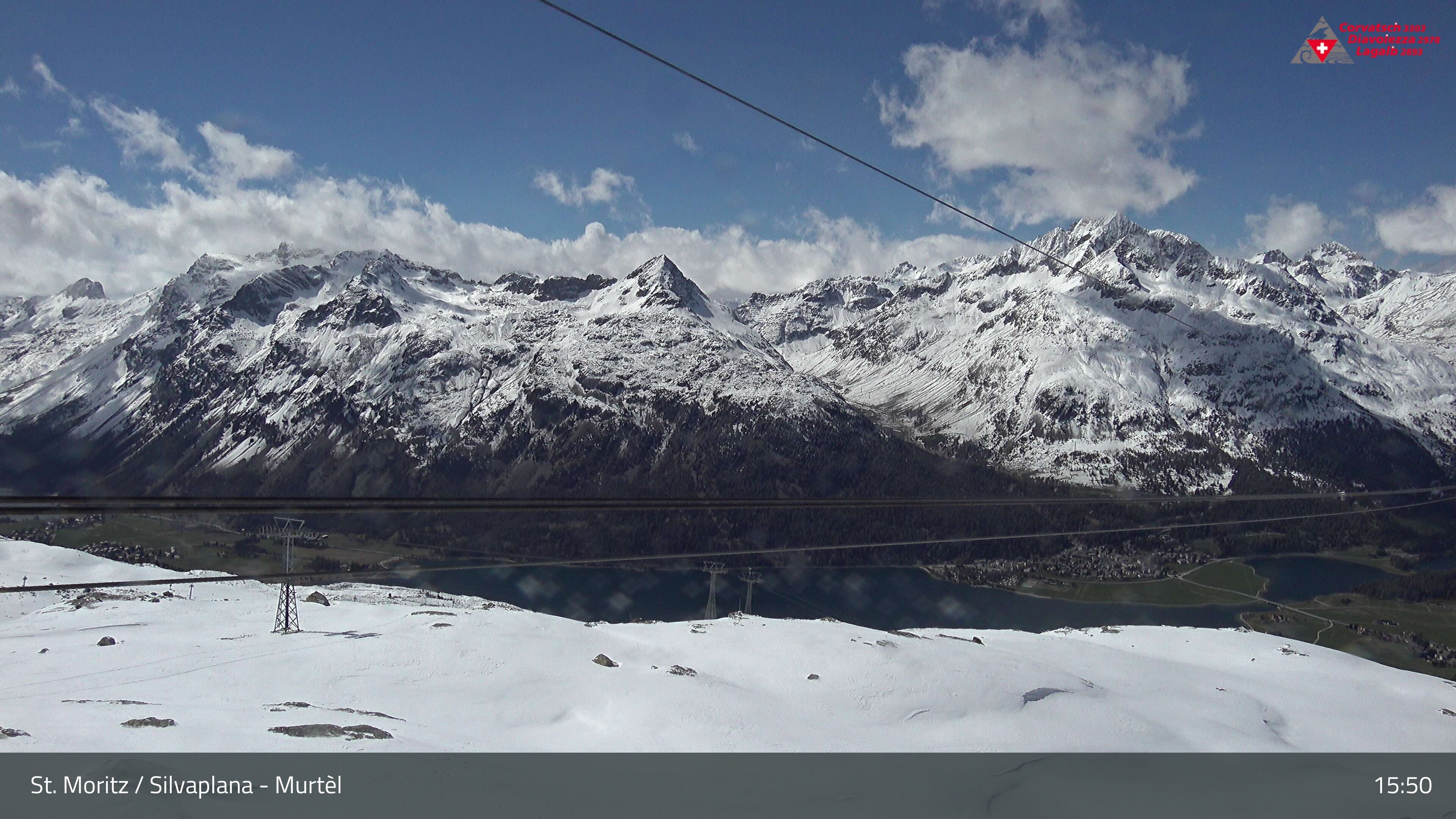 Silvaplana: Corvatsch - Mittelstation Murtèl, Silsersee