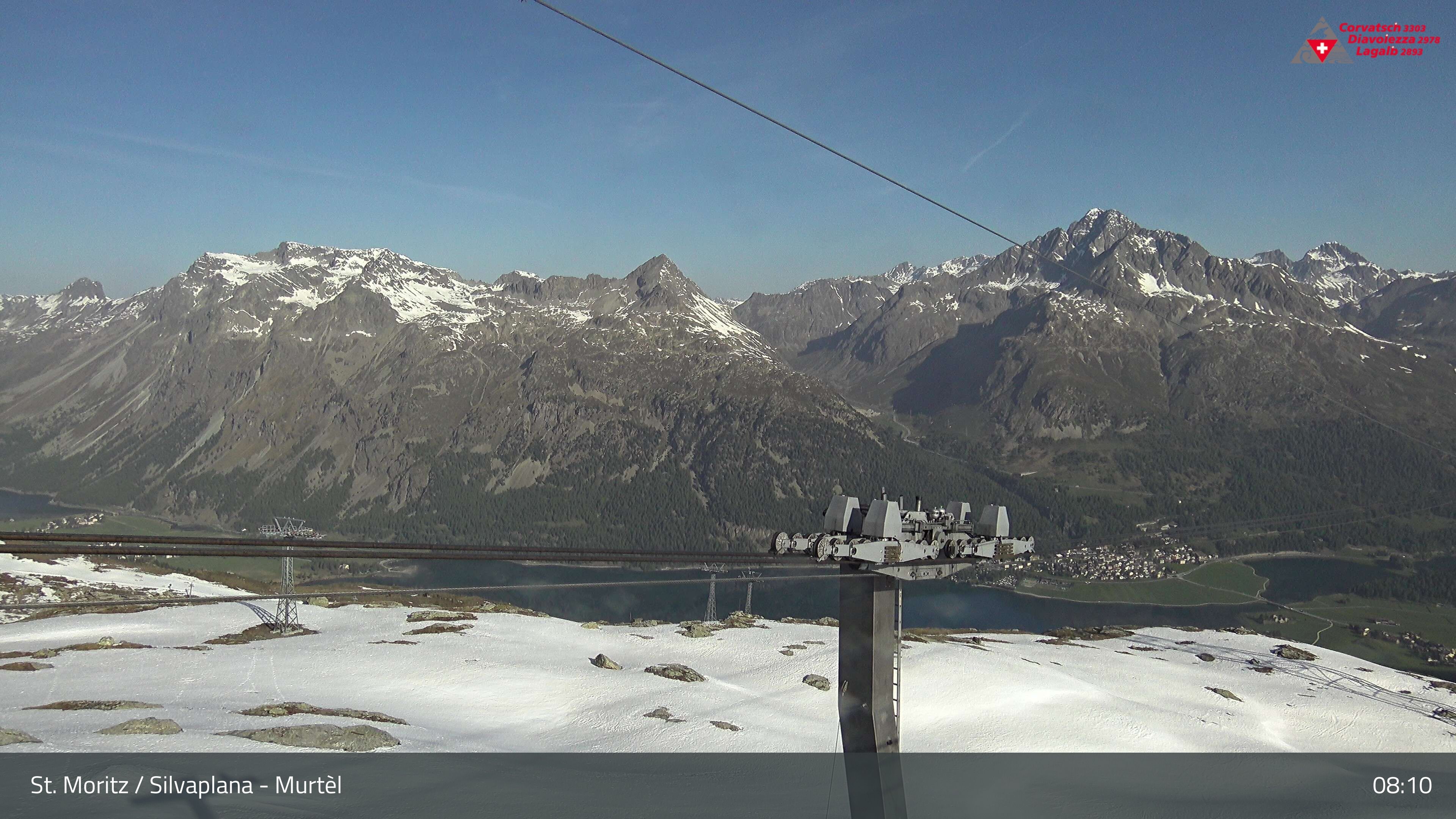 Silvaplana: Corvatsch - Mittelstation Murtèl, Silsersee
