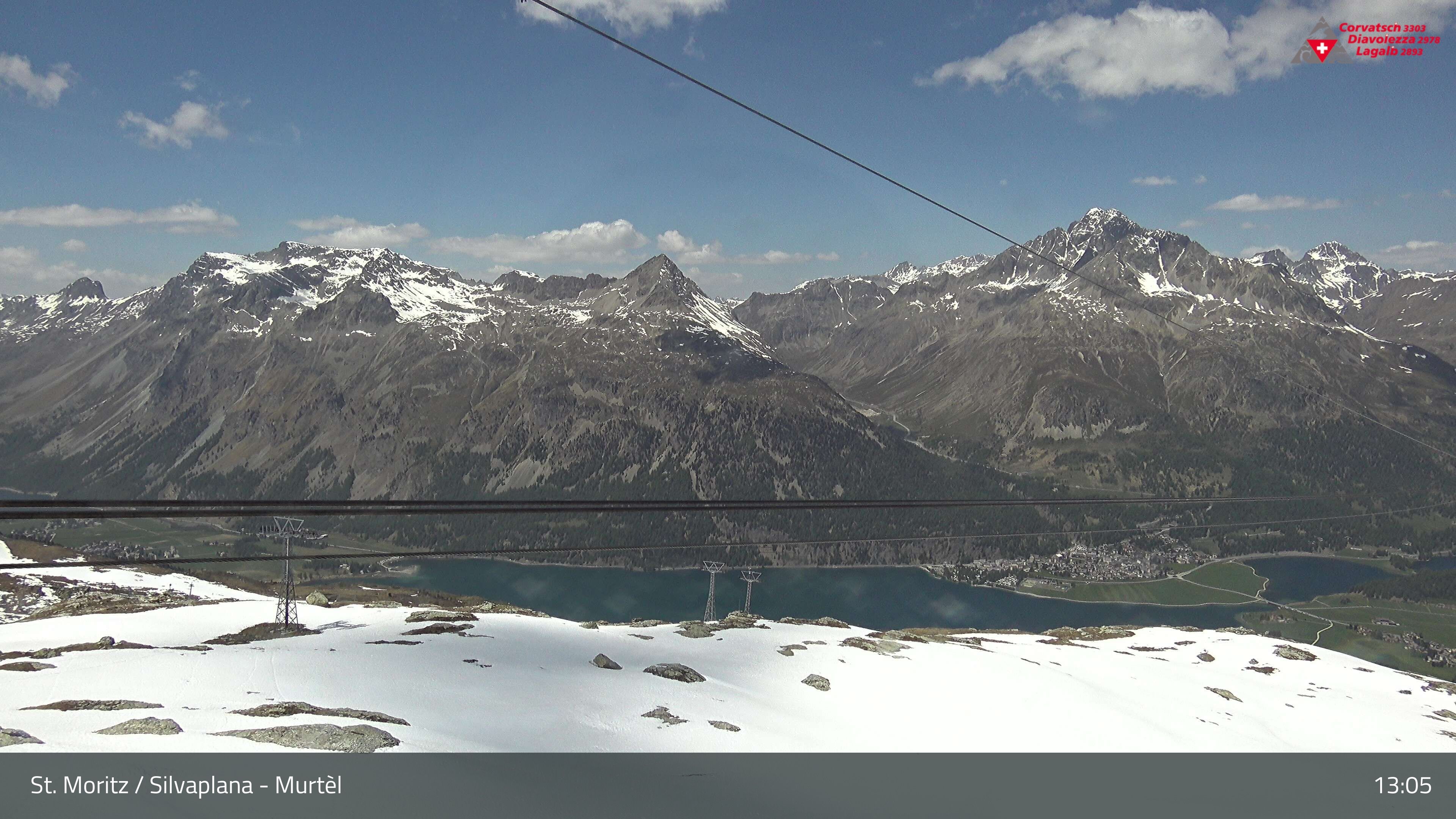Silvaplana: Corvatsch - Mittelstation Murtèl, Silsersee