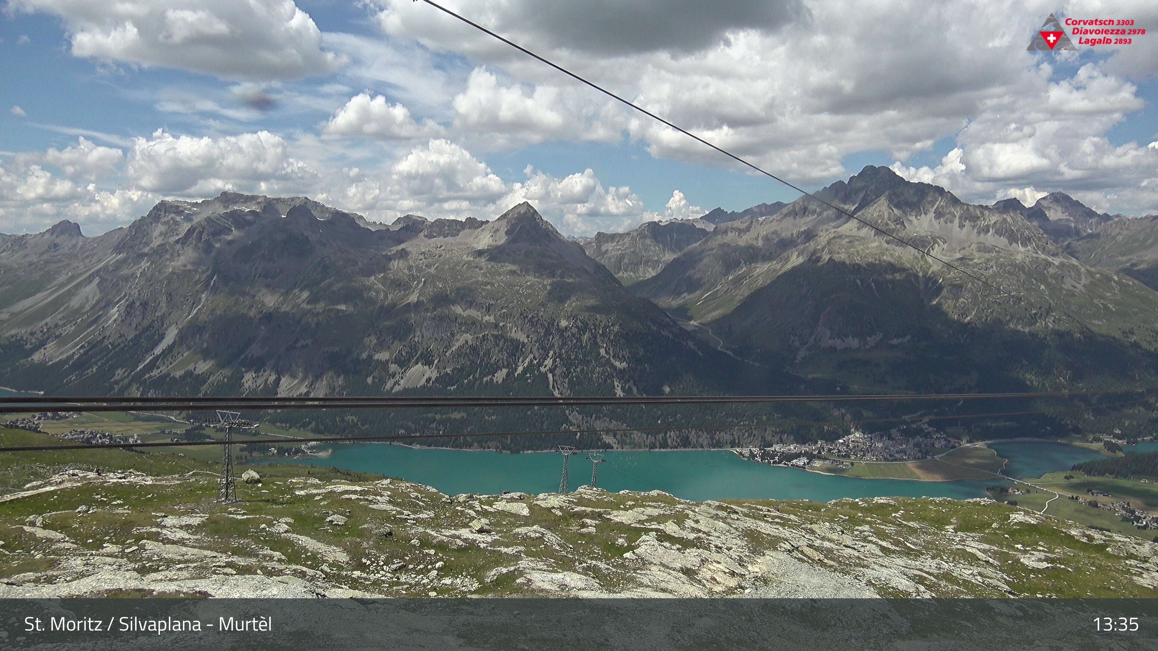 Silvaplana: Corvatsch - Mittelstation Murtèl, Silsersee