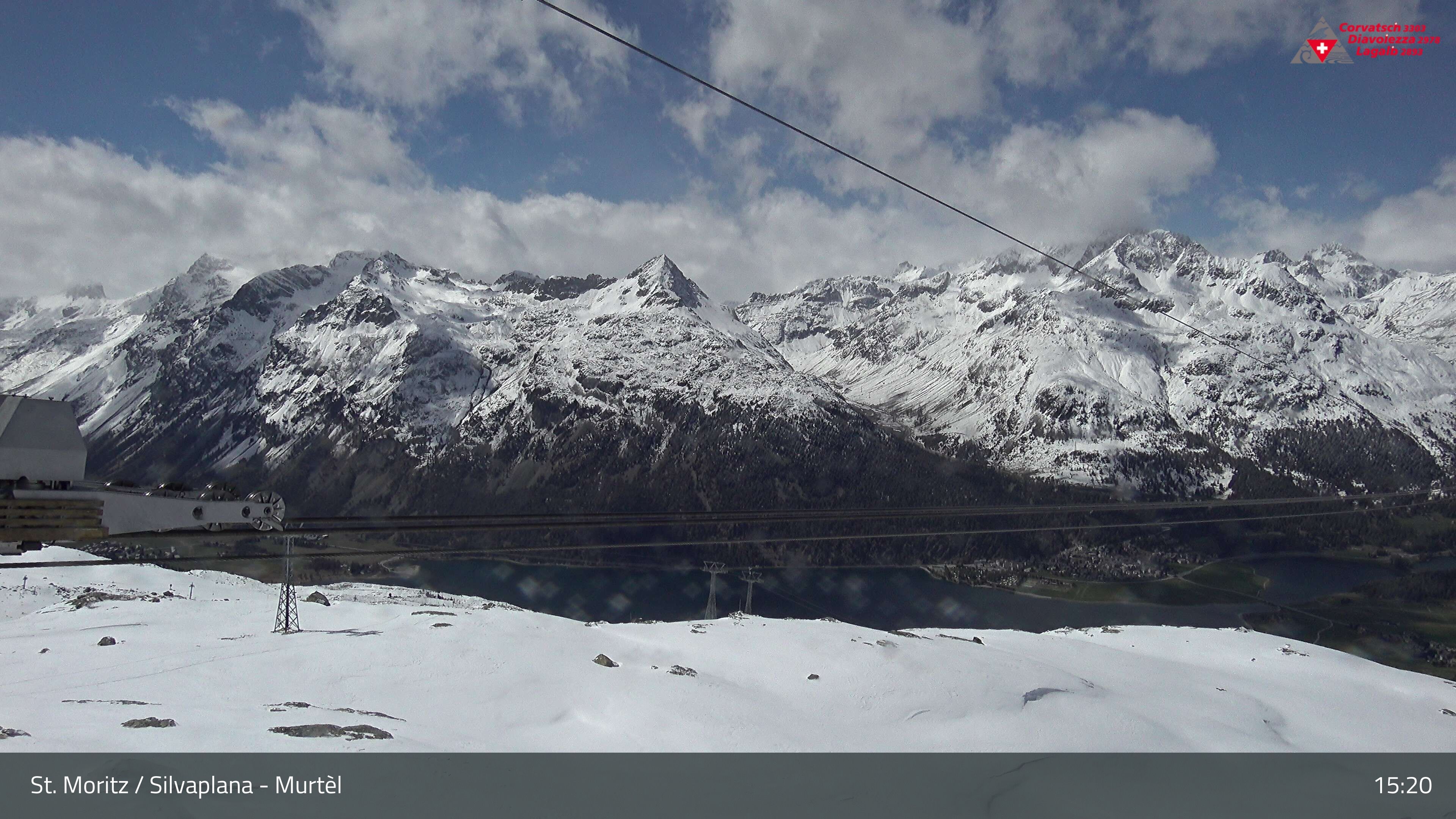 Silvaplana: Corvatsch - Mittelstation Murtèl, Silsersee