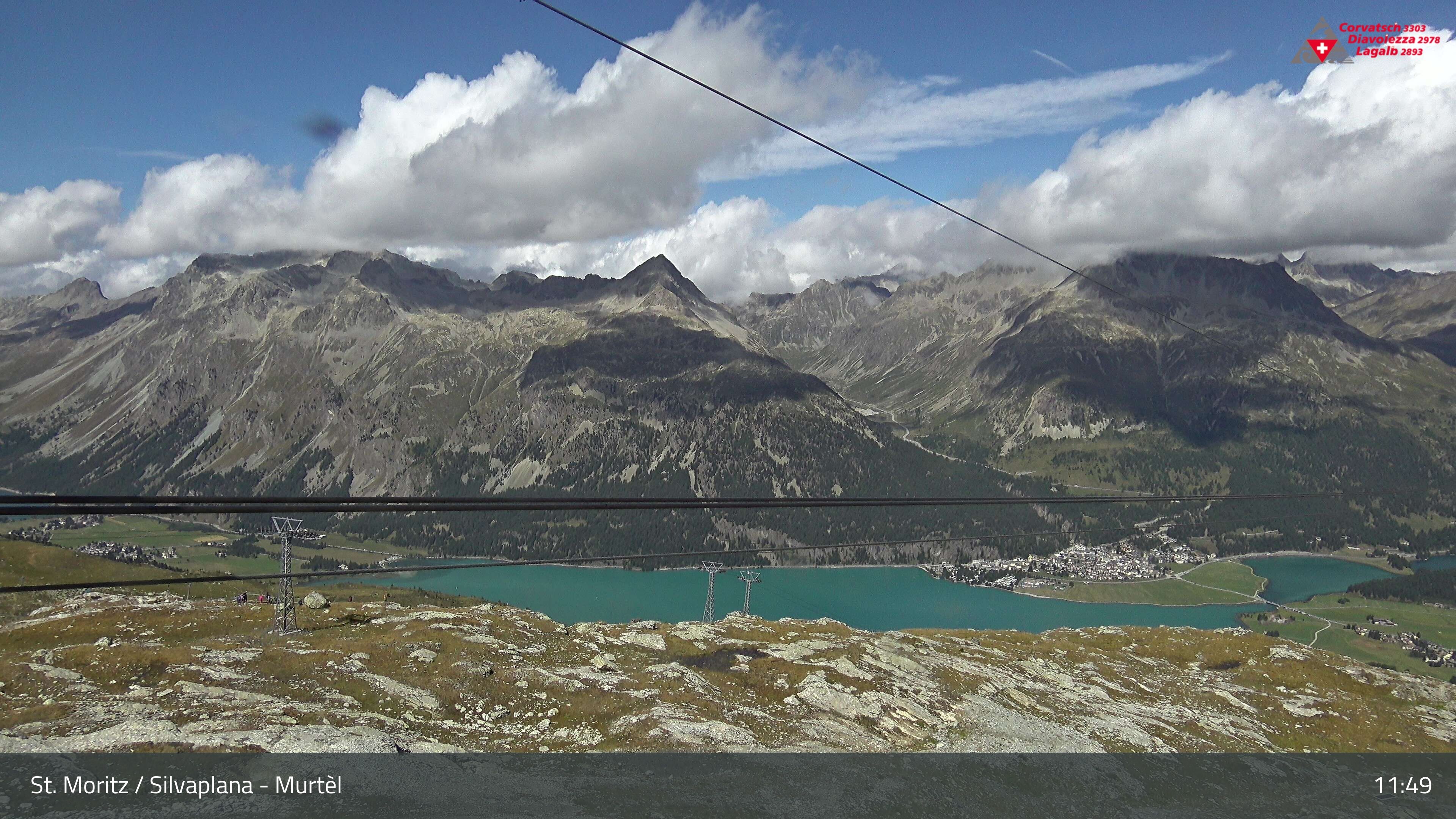 Silvaplana: Corvatsch - Mittelstation Murtèl, Silsersee