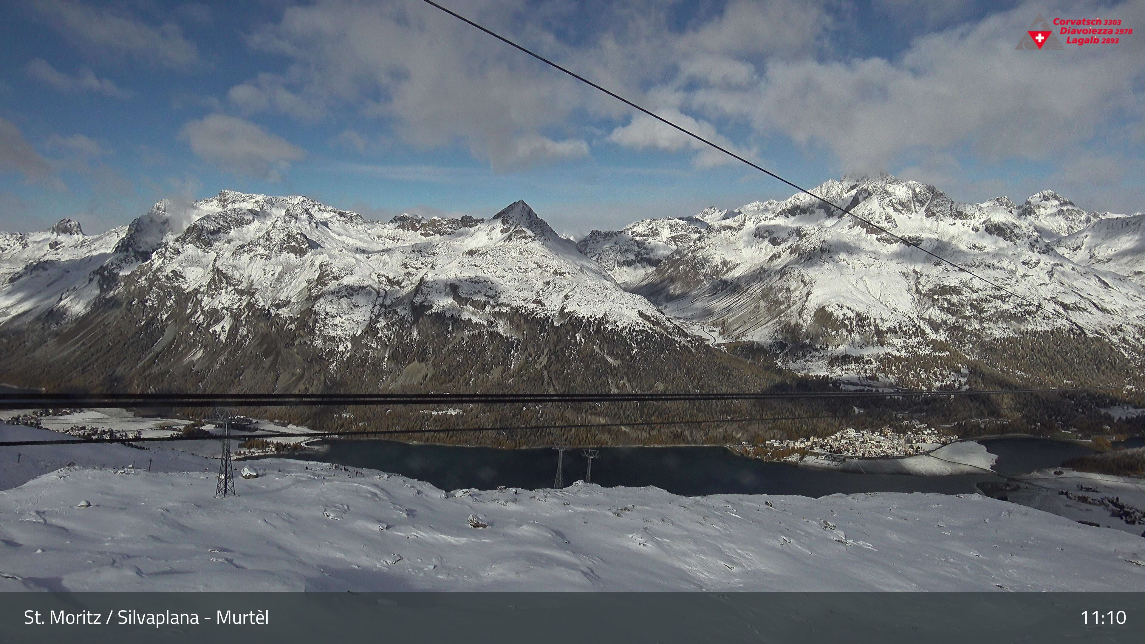 Silvaplana: Corvatsch - Mittelstation Murtèl, Silsersee