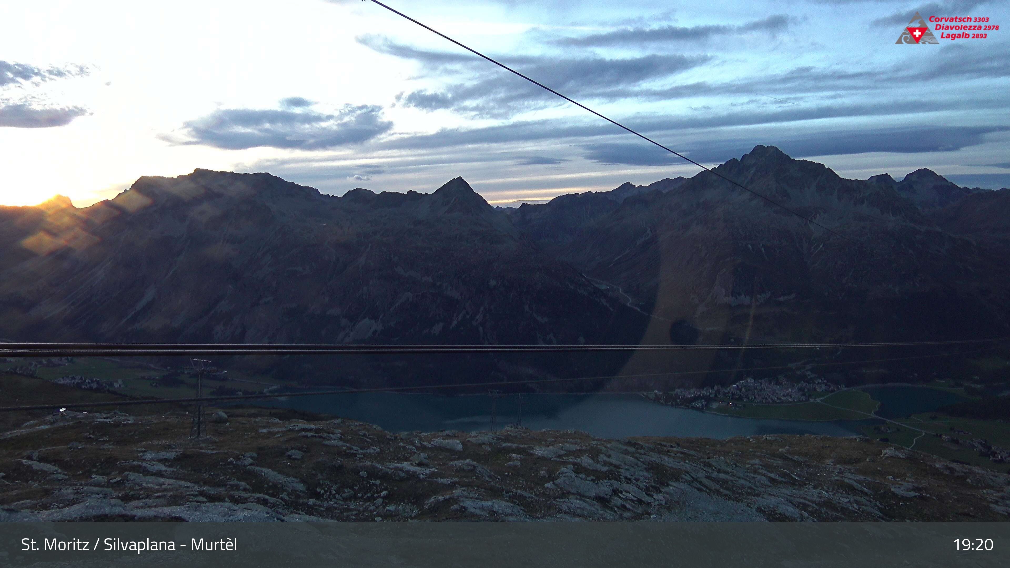 Silvaplana: Corvatsch - Mittelstation Murtèl, Silsersee