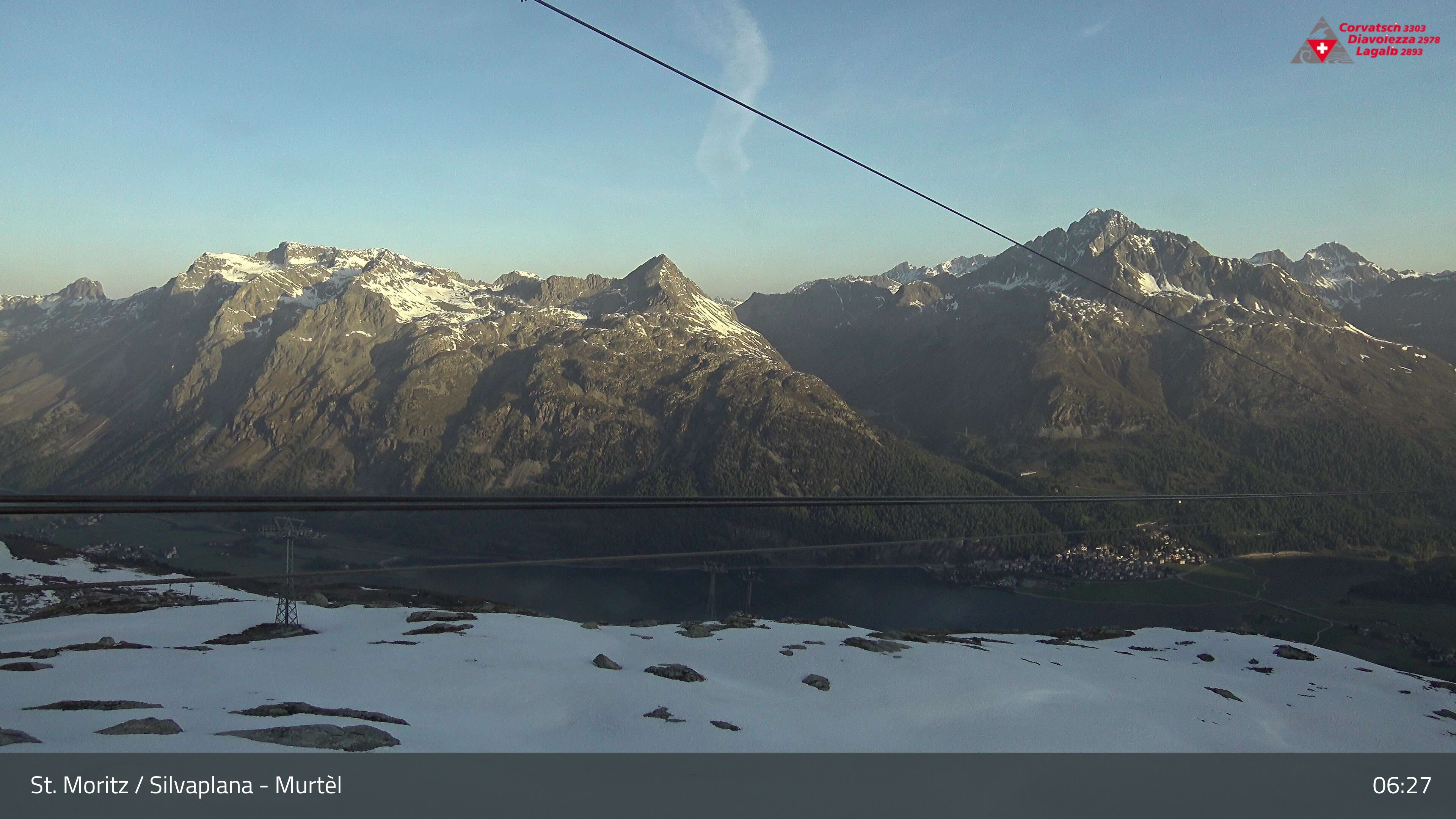 Silvaplana: Corvatsch - Mittelstation Murtèl, Silsersee