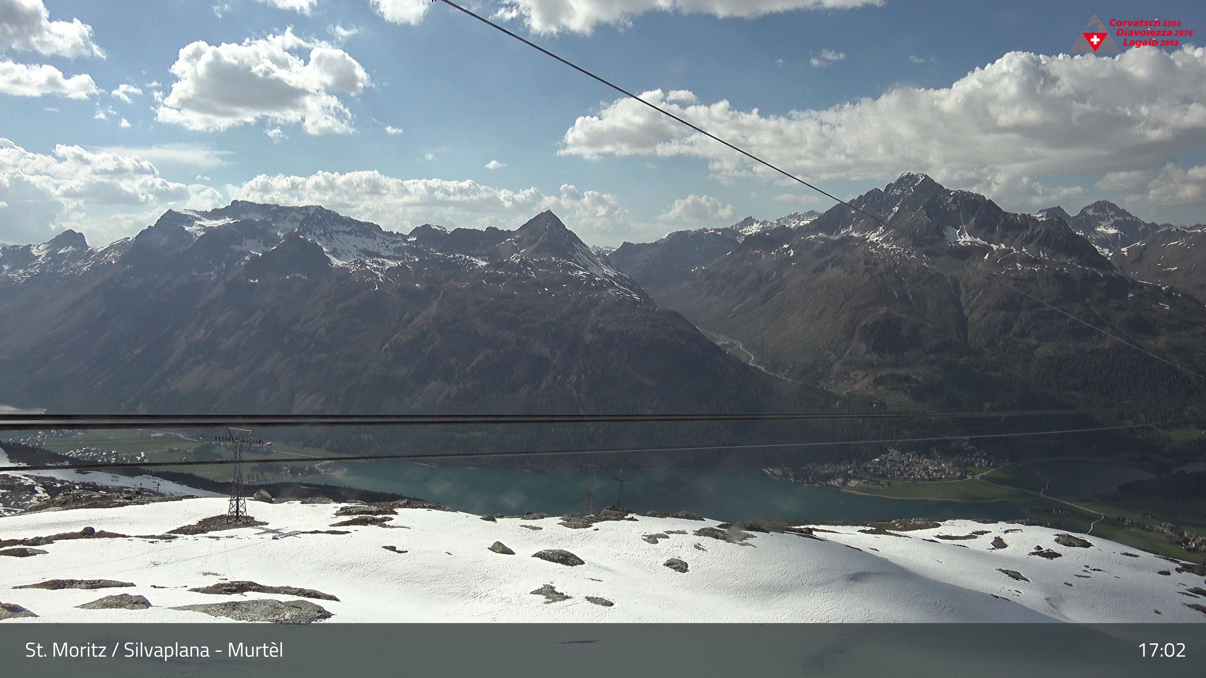Silvaplana: Corvatsch - Mittelstation Murtèl, Silsersee