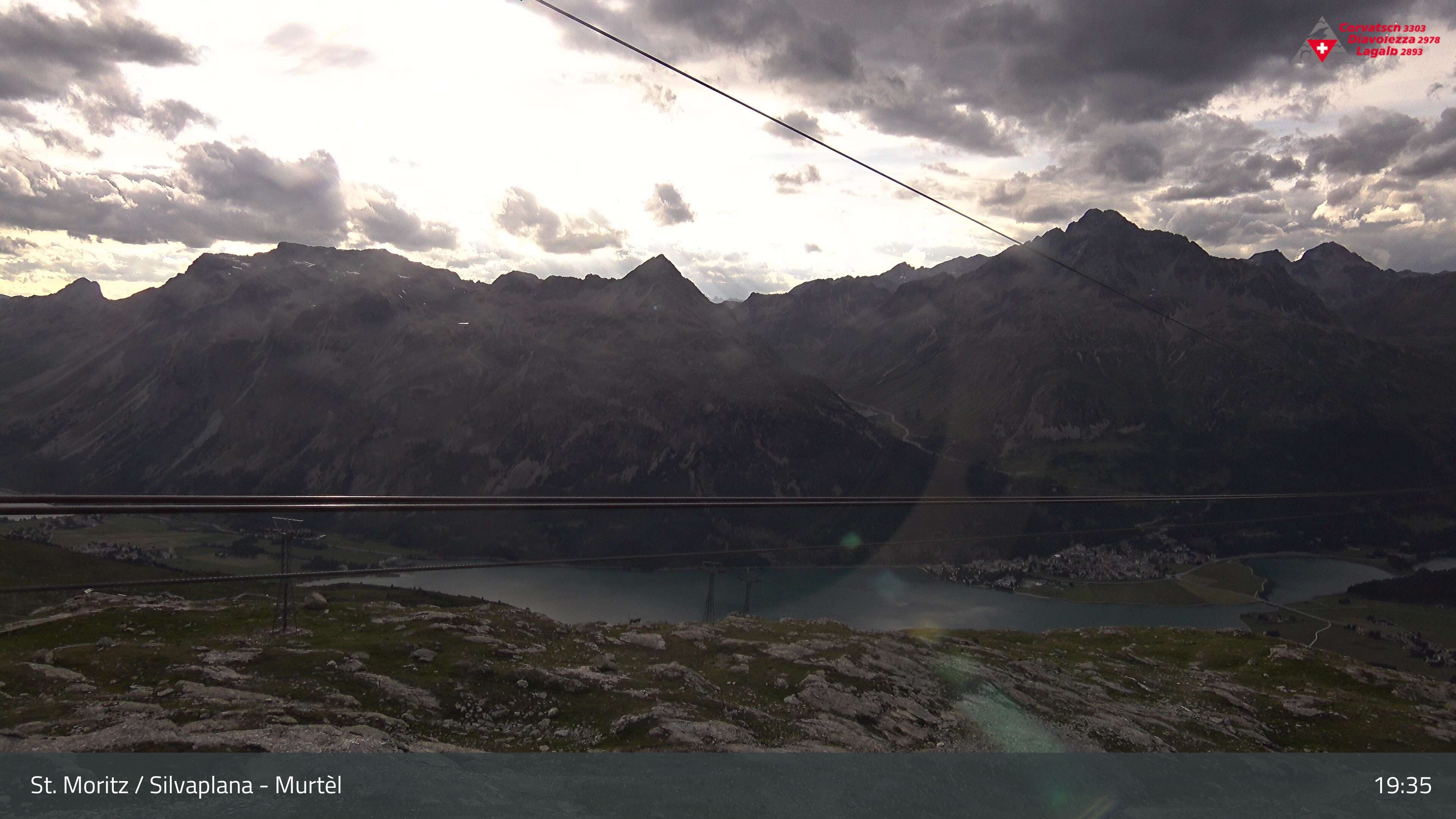 Silvaplana: Corvatsch - Mittelstation Murtèl, Silsersee