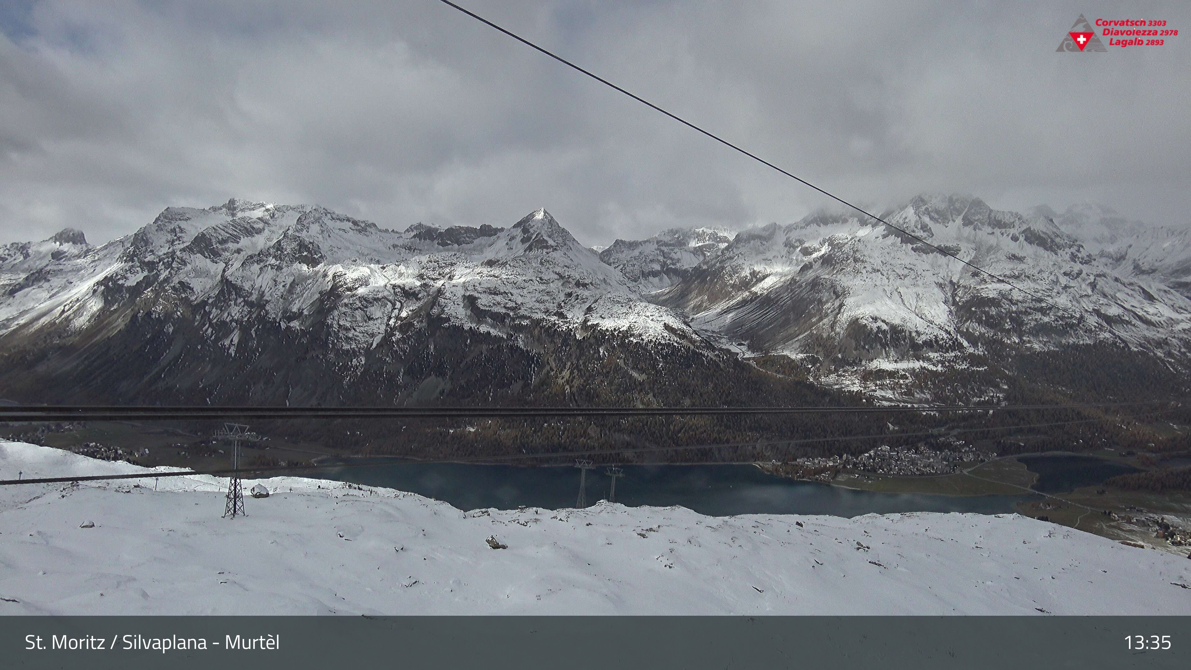 Silvaplana: Corvatsch - Mittelstation Murtèl, Silsersee