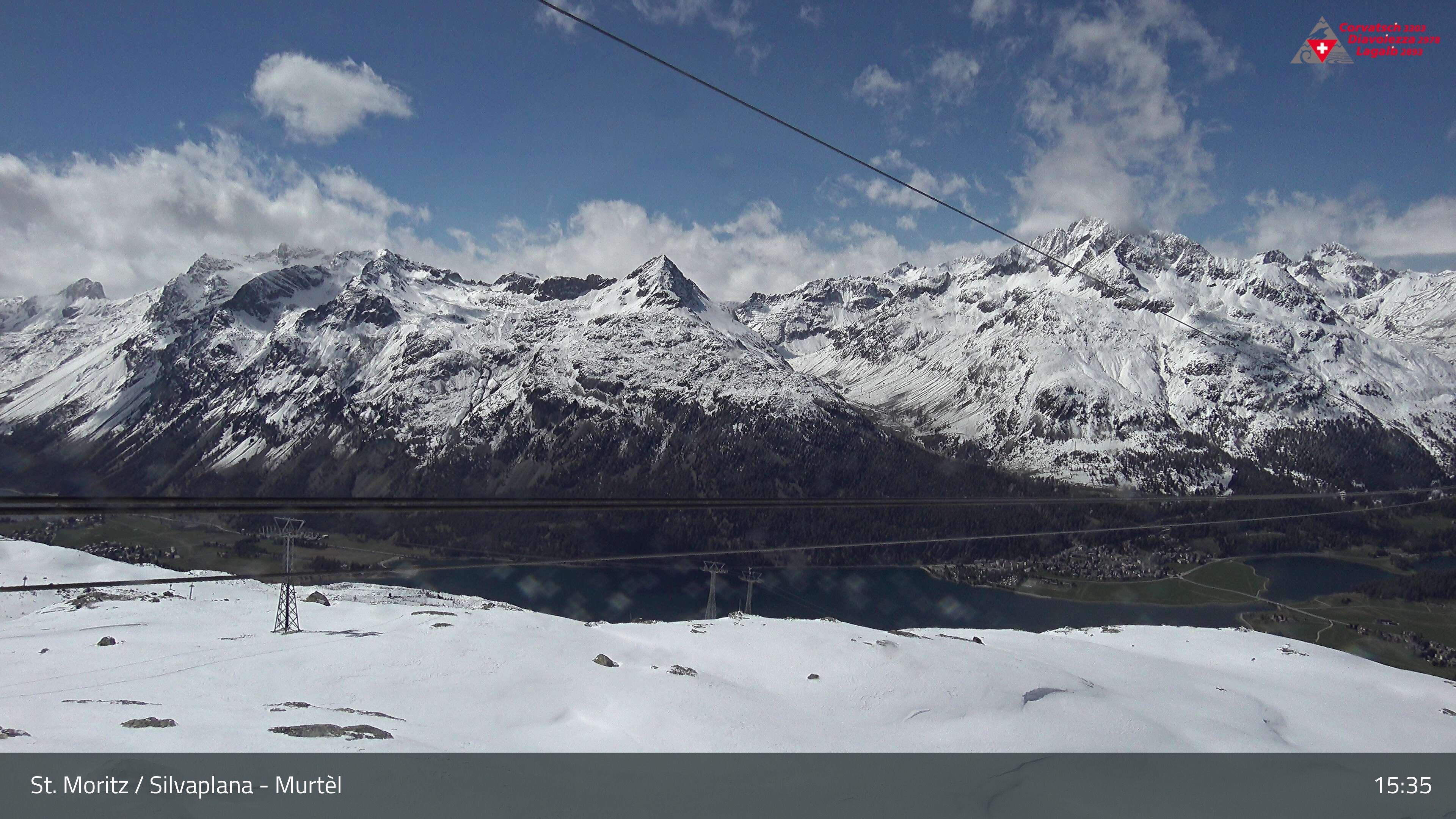 Silvaplana: Corvatsch - Mittelstation Murtèl, Silsersee