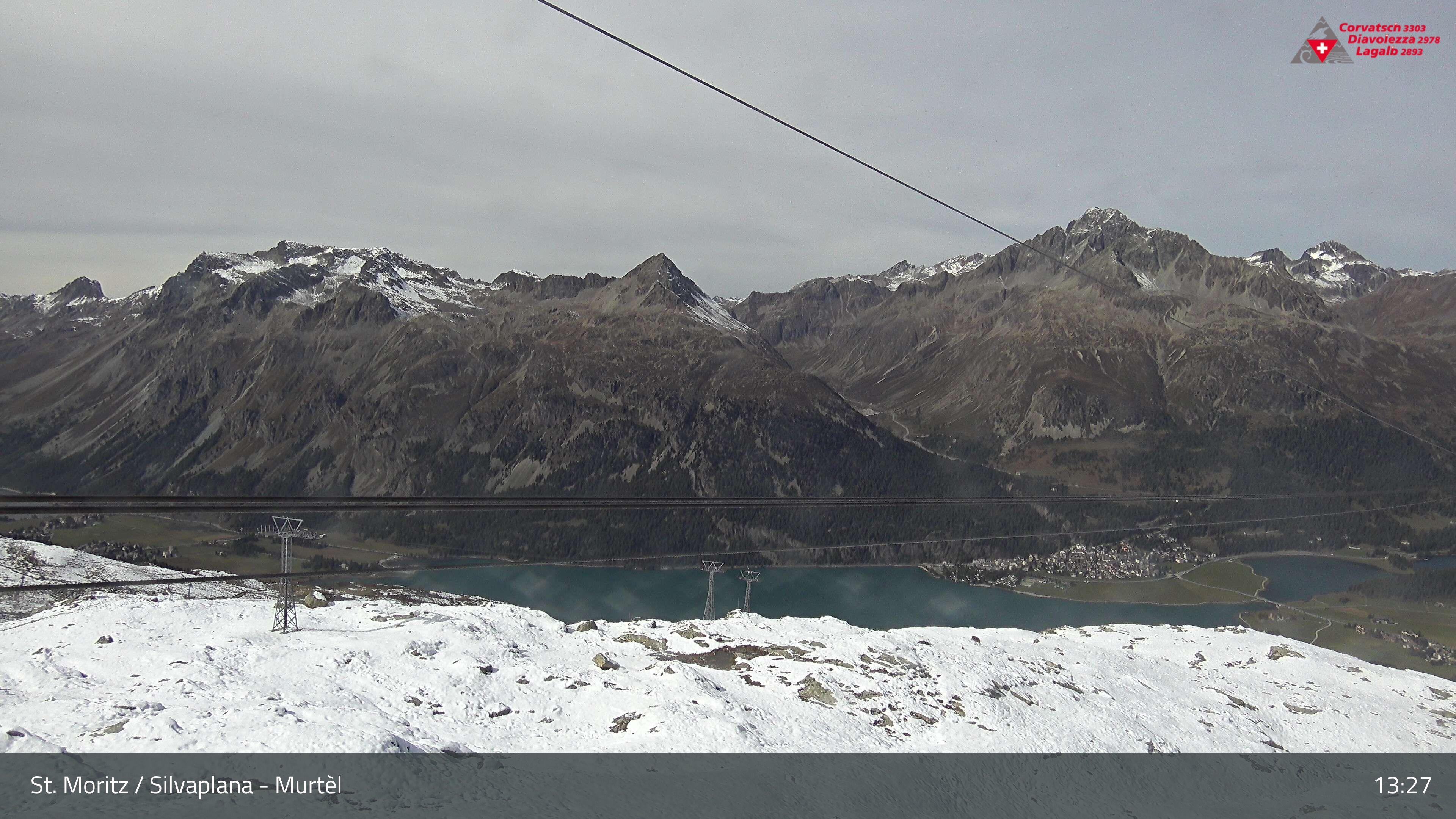 Silvaplana: Corvatsch - Mittelstation Murtèl, Silsersee
