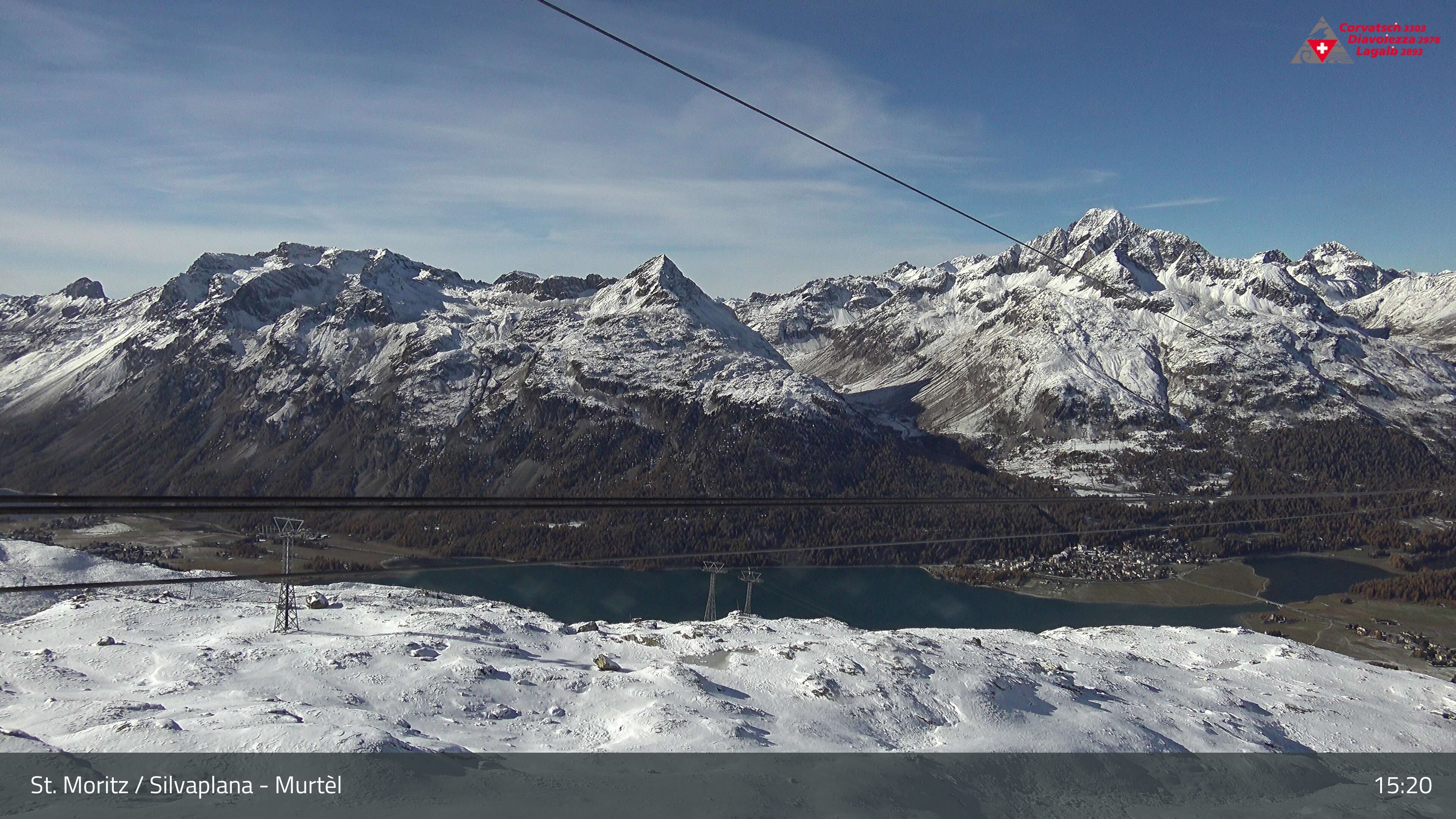 Silvaplana: Corvatsch - Mittelstation Murtèl, Silsersee