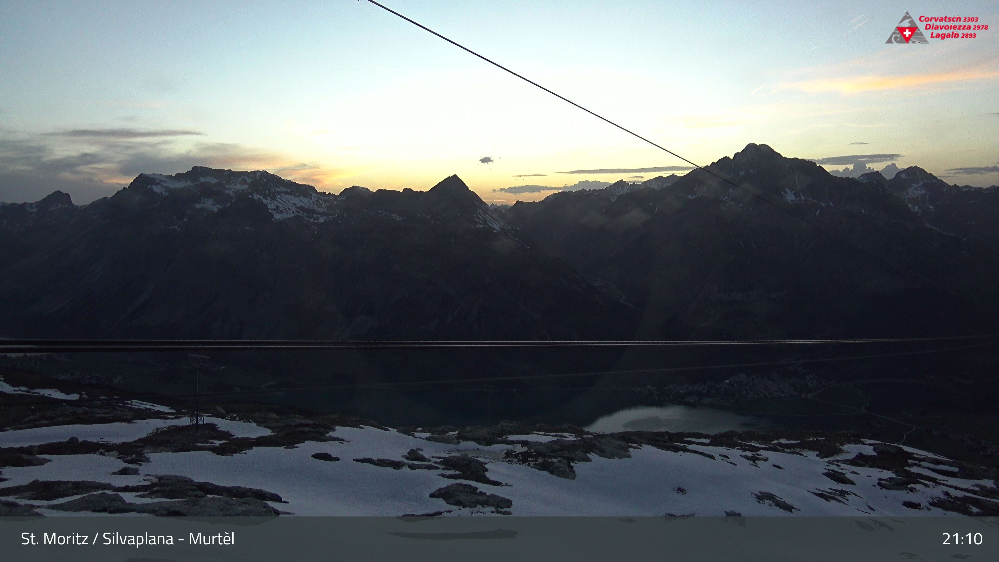 Silvaplana: Corvatsch - Mittelstation Murtèl, Silsersee