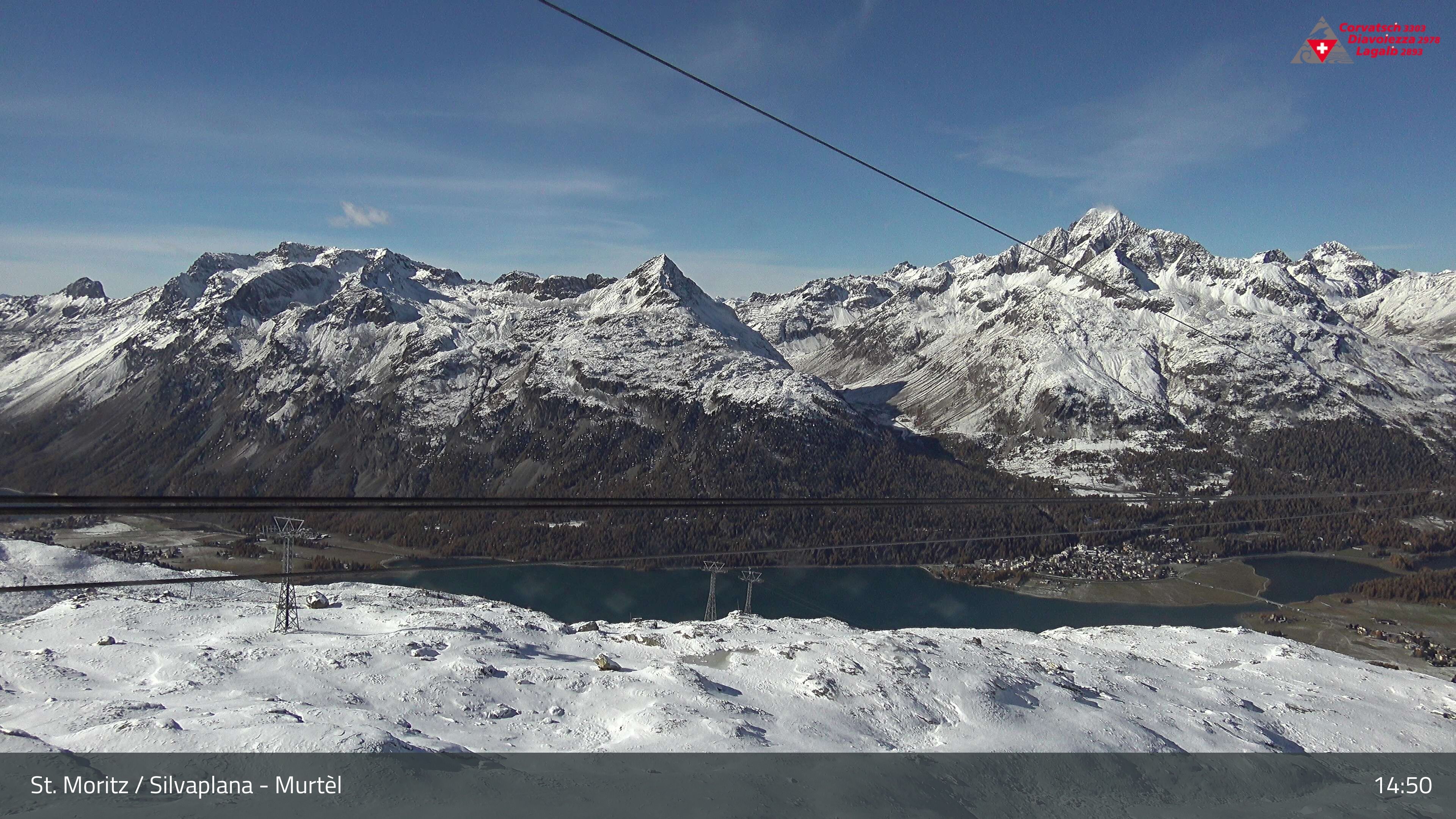 Silvaplana: Corvatsch - Mittelstation Murtèl, Silsersee