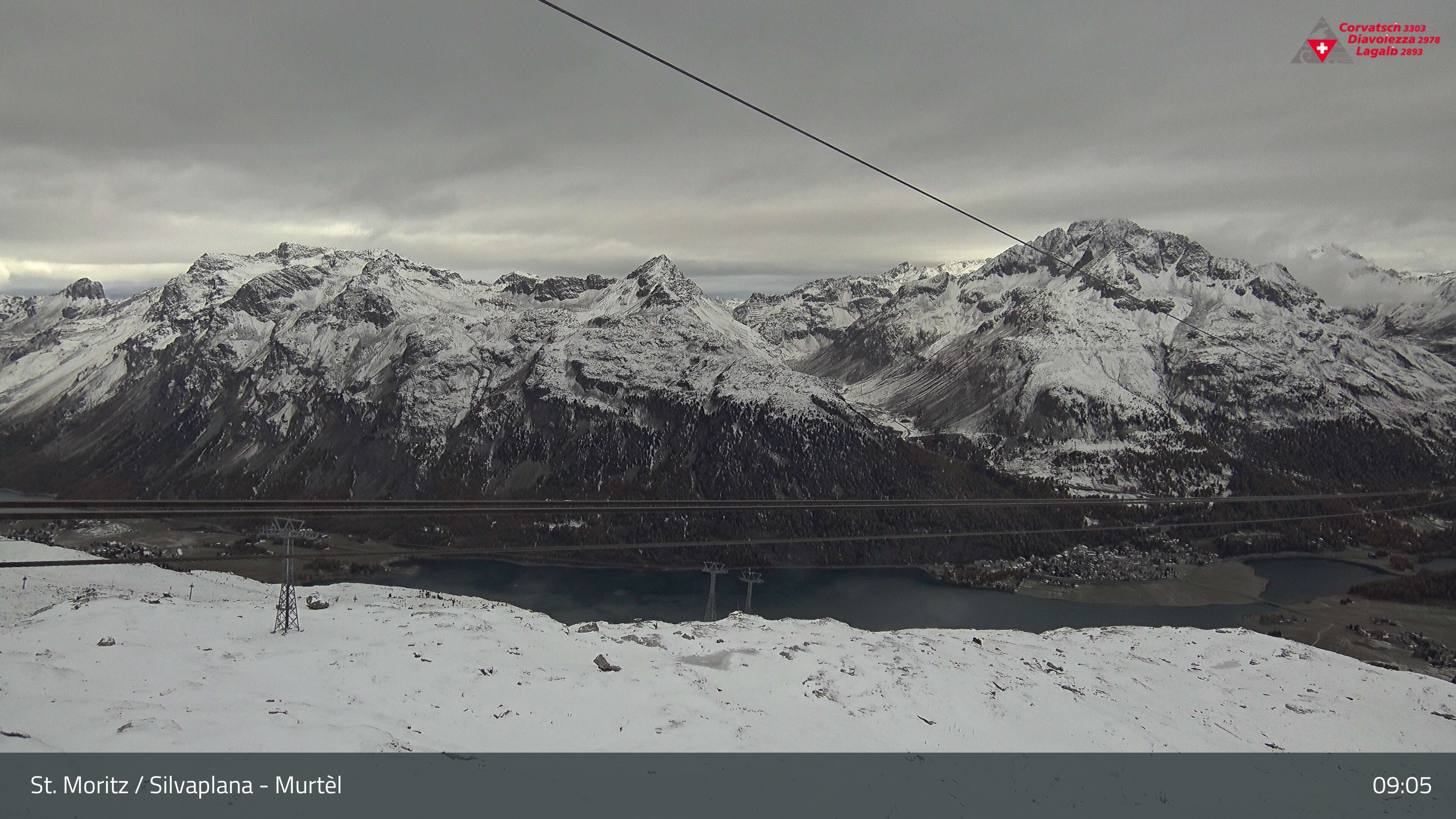 Silvaplana: Corvatsch - Mittelstation Murtèl, Silsersee