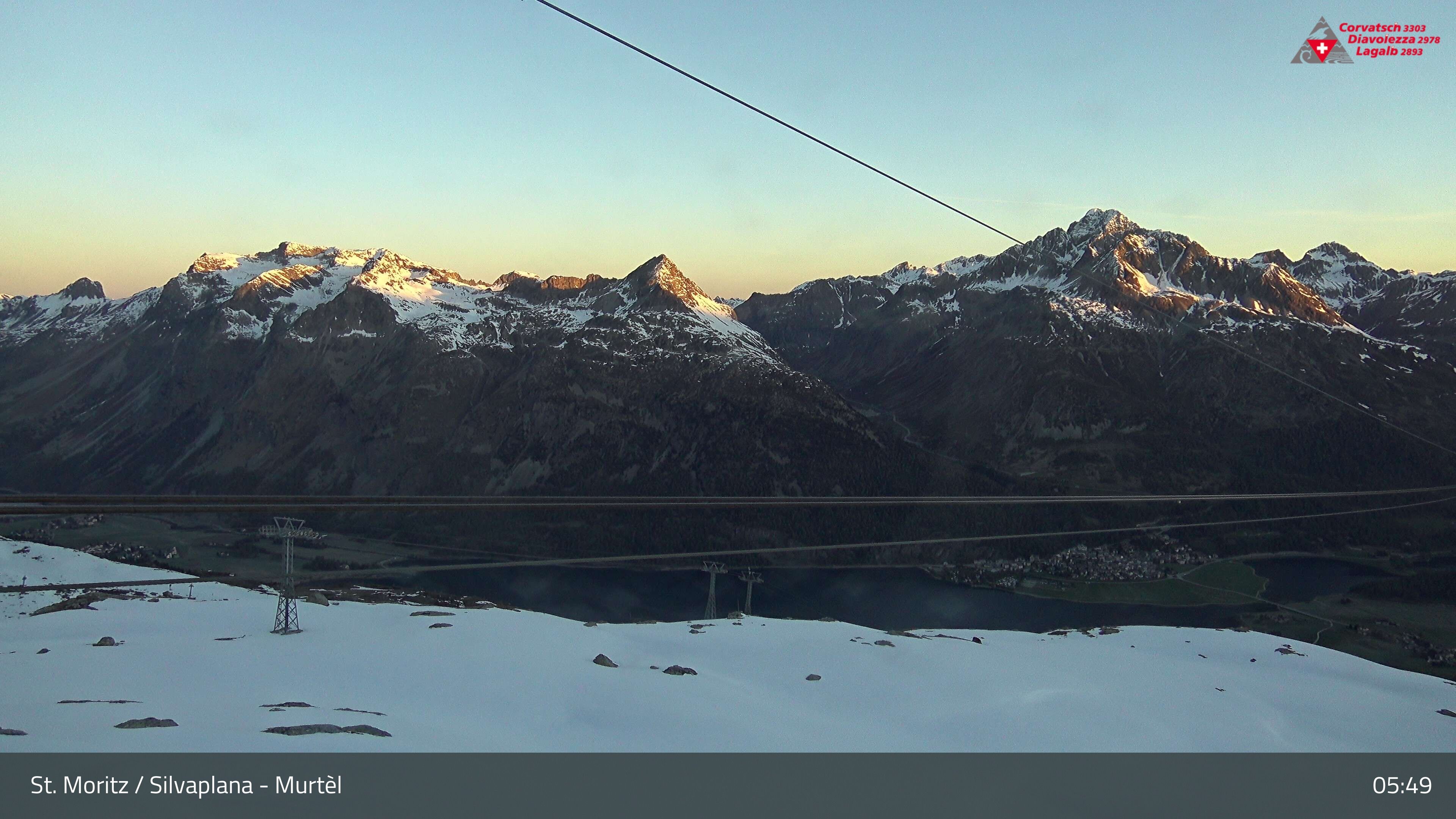 Silvaplana: Corvatsch - Mittelstation Murtèl, Silsersee