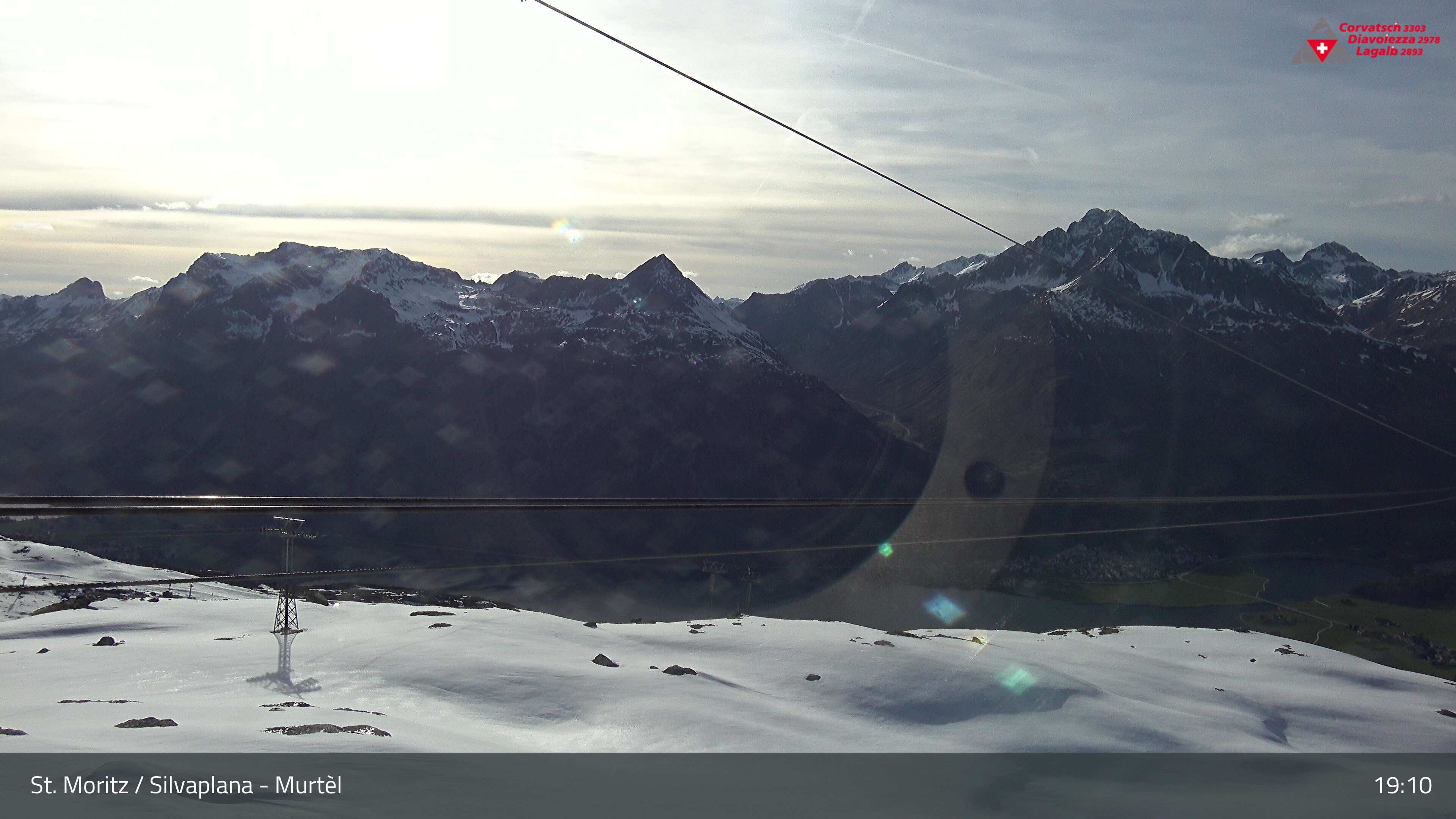 Silvaplana: Corvatsch - Mittelstation Murtèl, Silsersee