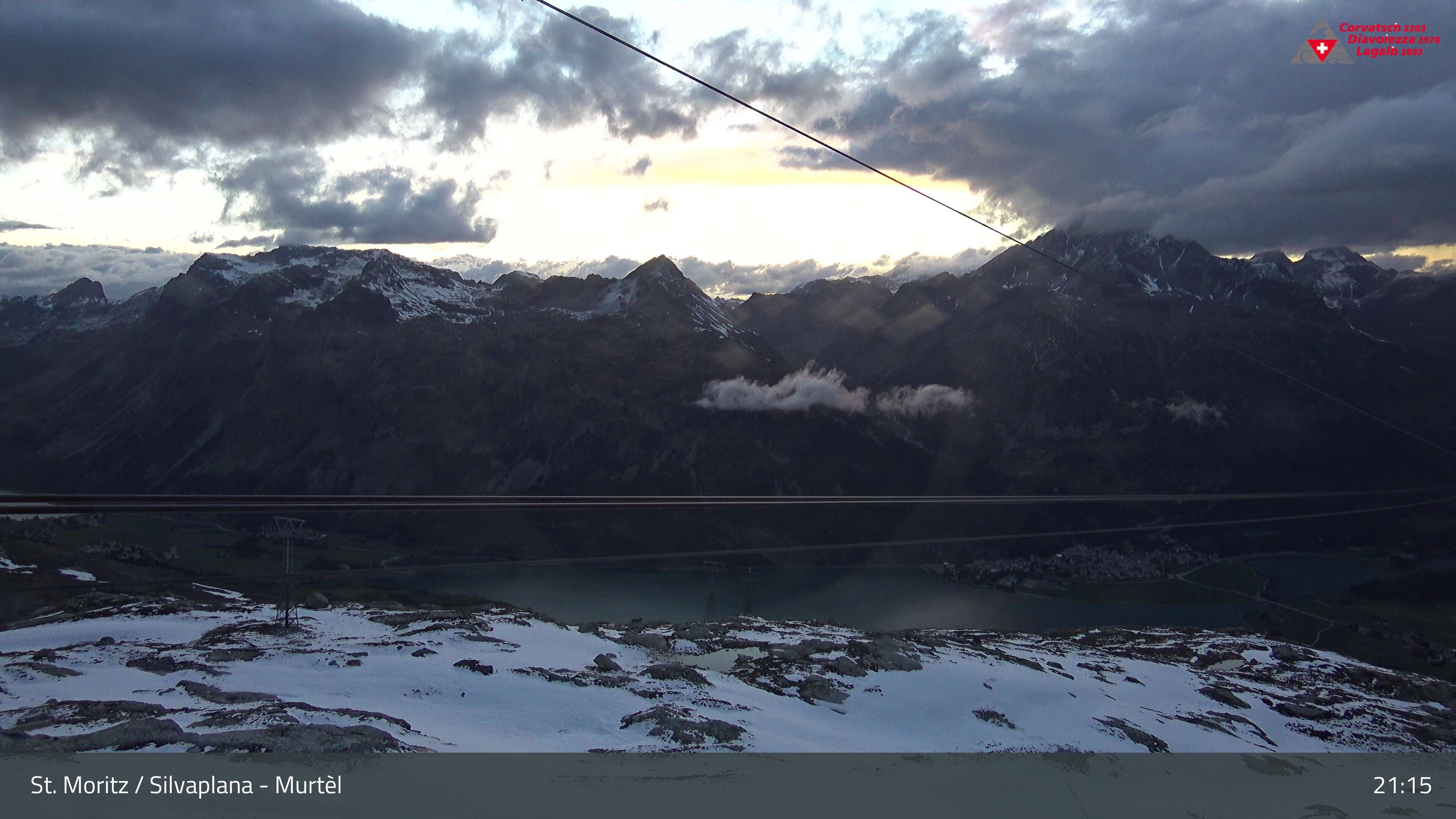 Silvaplana: Corvatsch - Mittelstation Murtèl, Silsersee