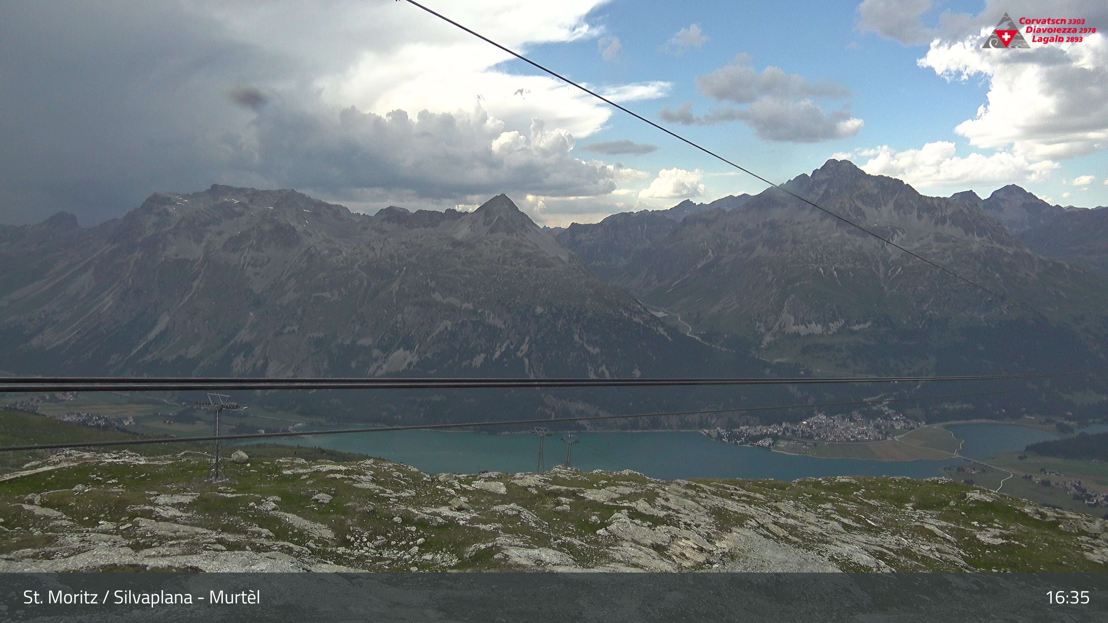 Silvaplana: Corvatsch - Mittelstation Murtèl, Silsersee