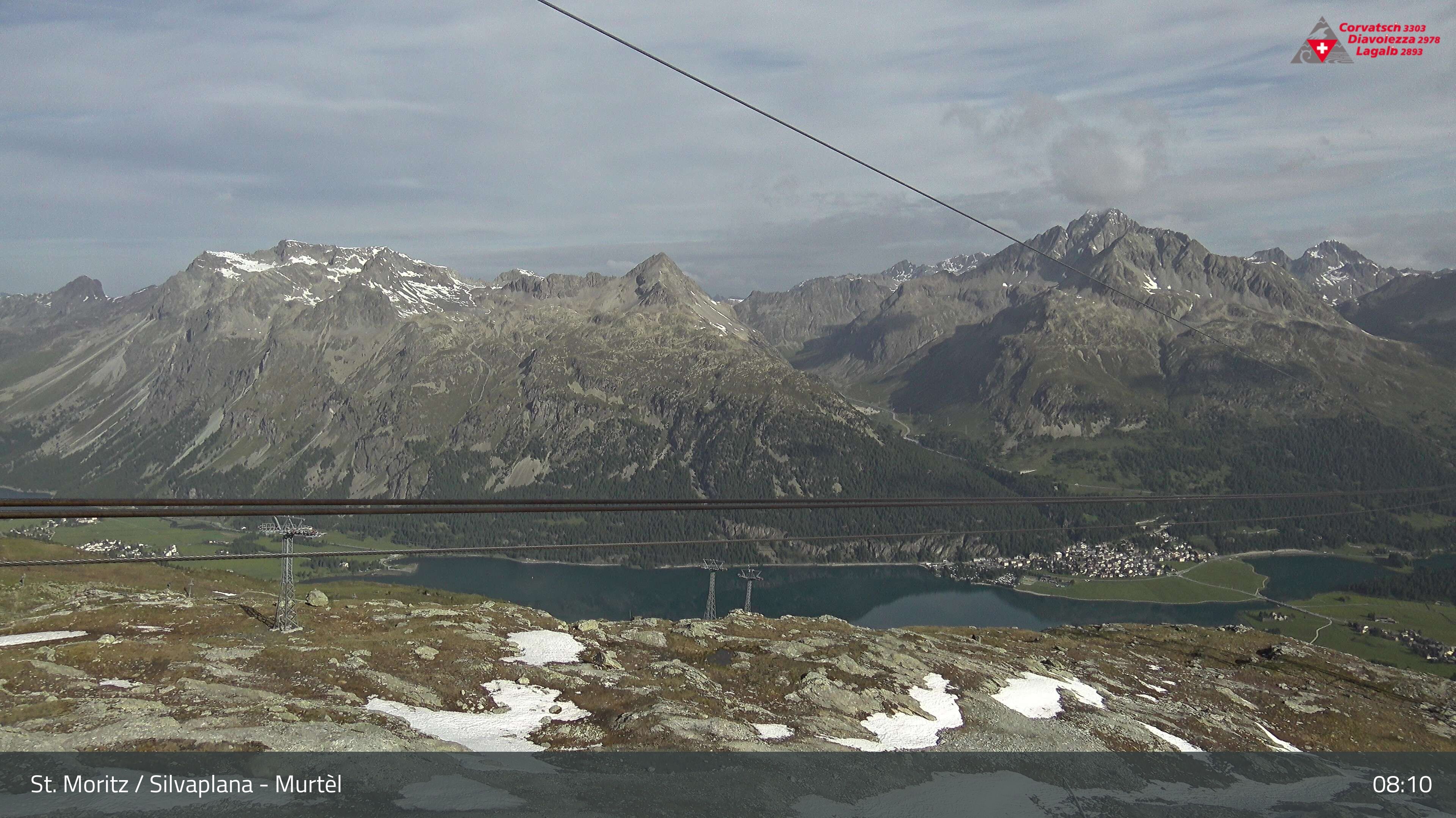 Silvaplana: Corvatsch - Mittelstation Murtèl, Silsersee
