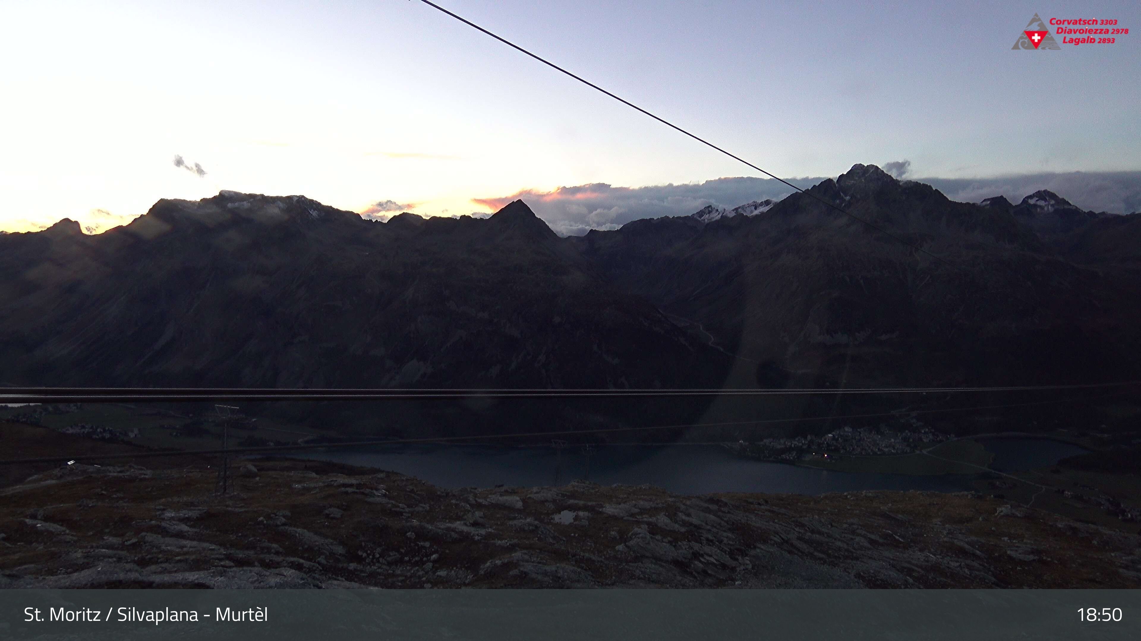 Silvaplana: Corvatsch - Mittelstation Murtèl, Silsersee