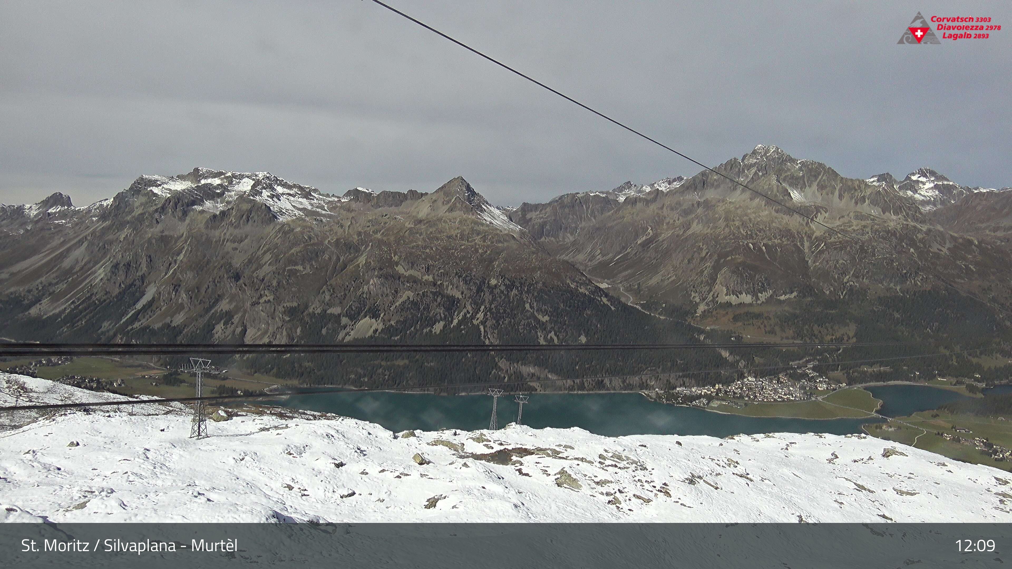 Silvaplana: Corvatsch - Mittelstation Murtèl, Silsersee