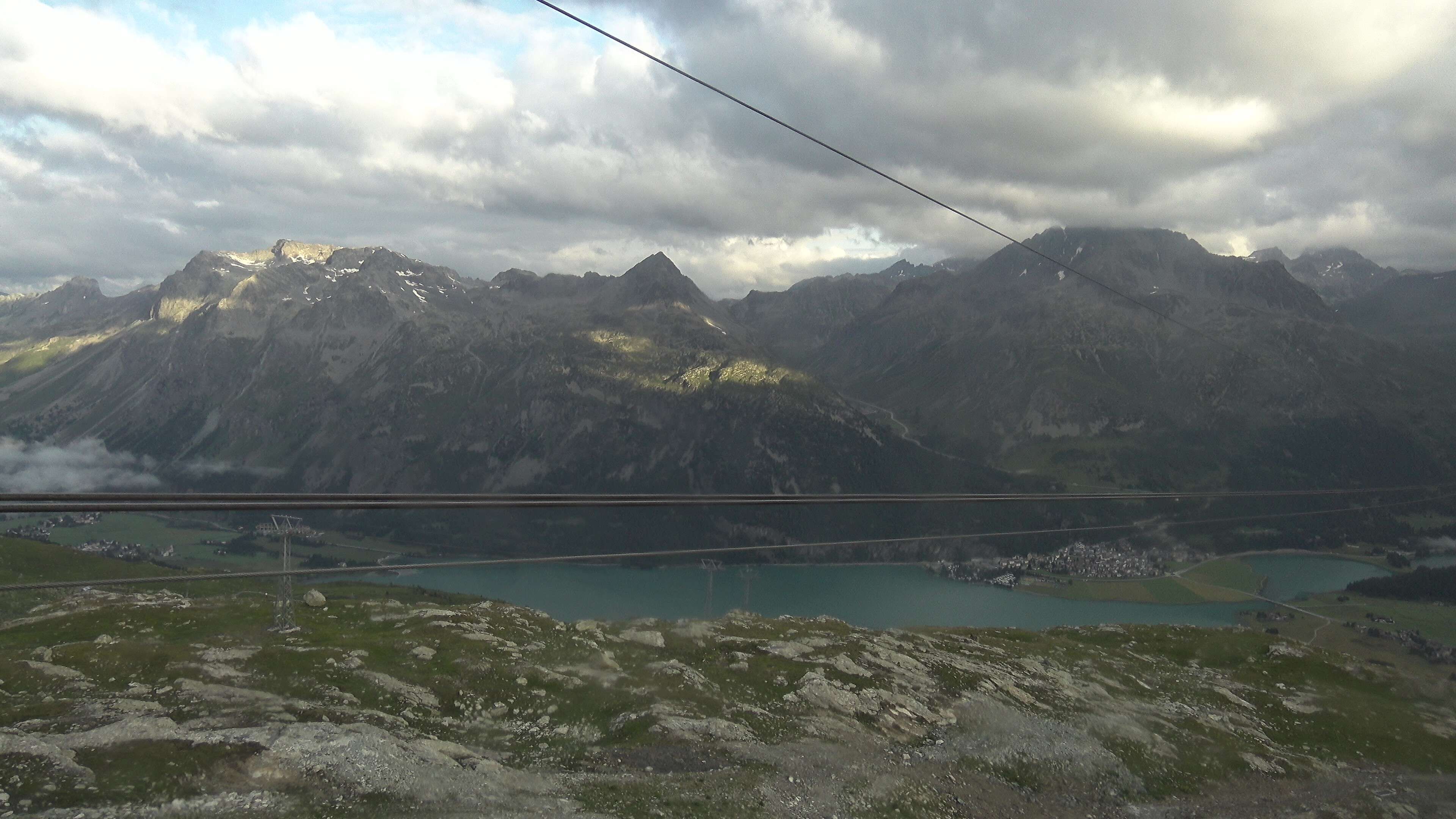 Silvaplana: Corvatsch - Mittelstation Murtèl, Silsersee