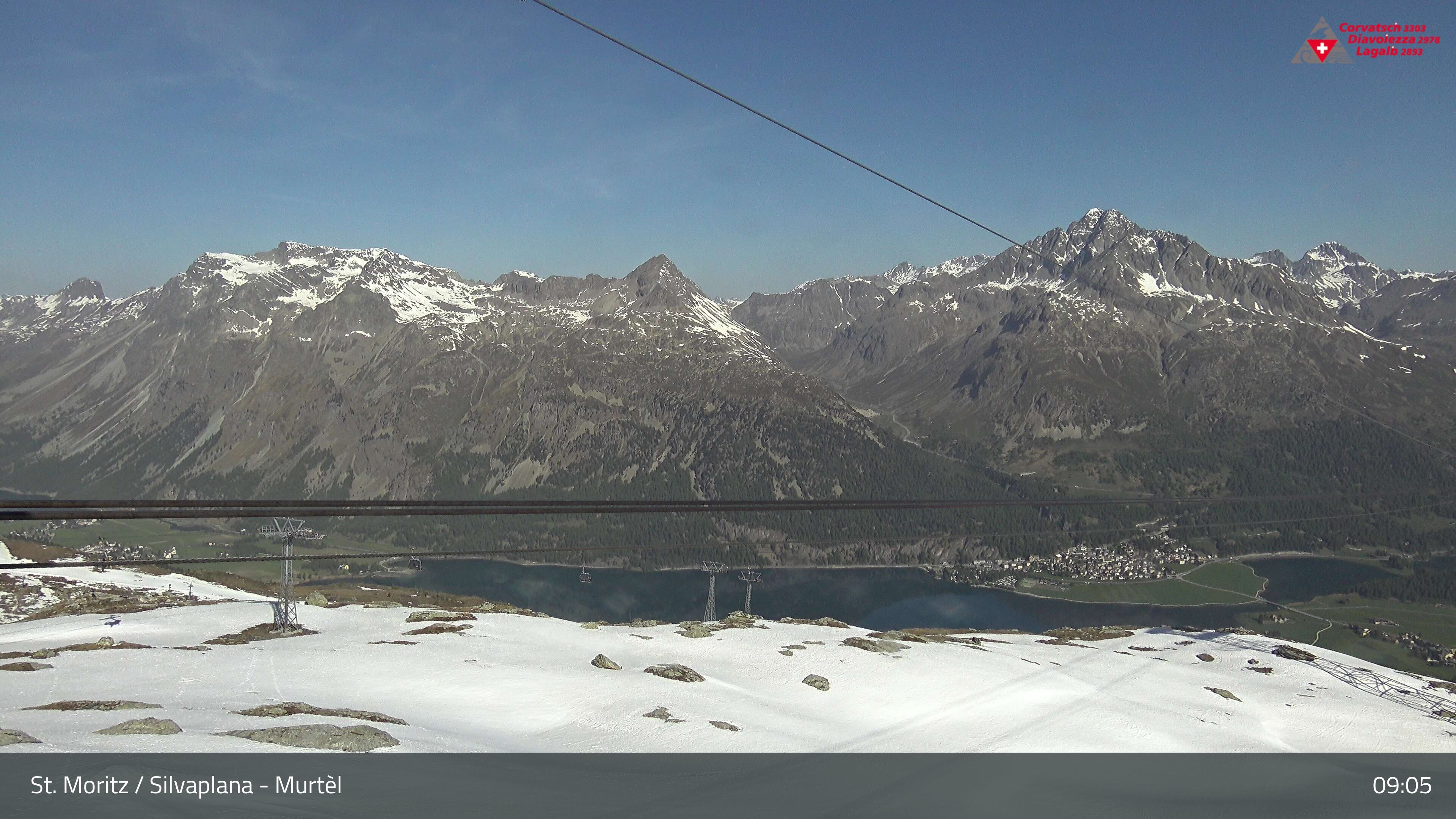 Silvaplana: Corvatsch - Mittelstation Murtèl, Silsersee