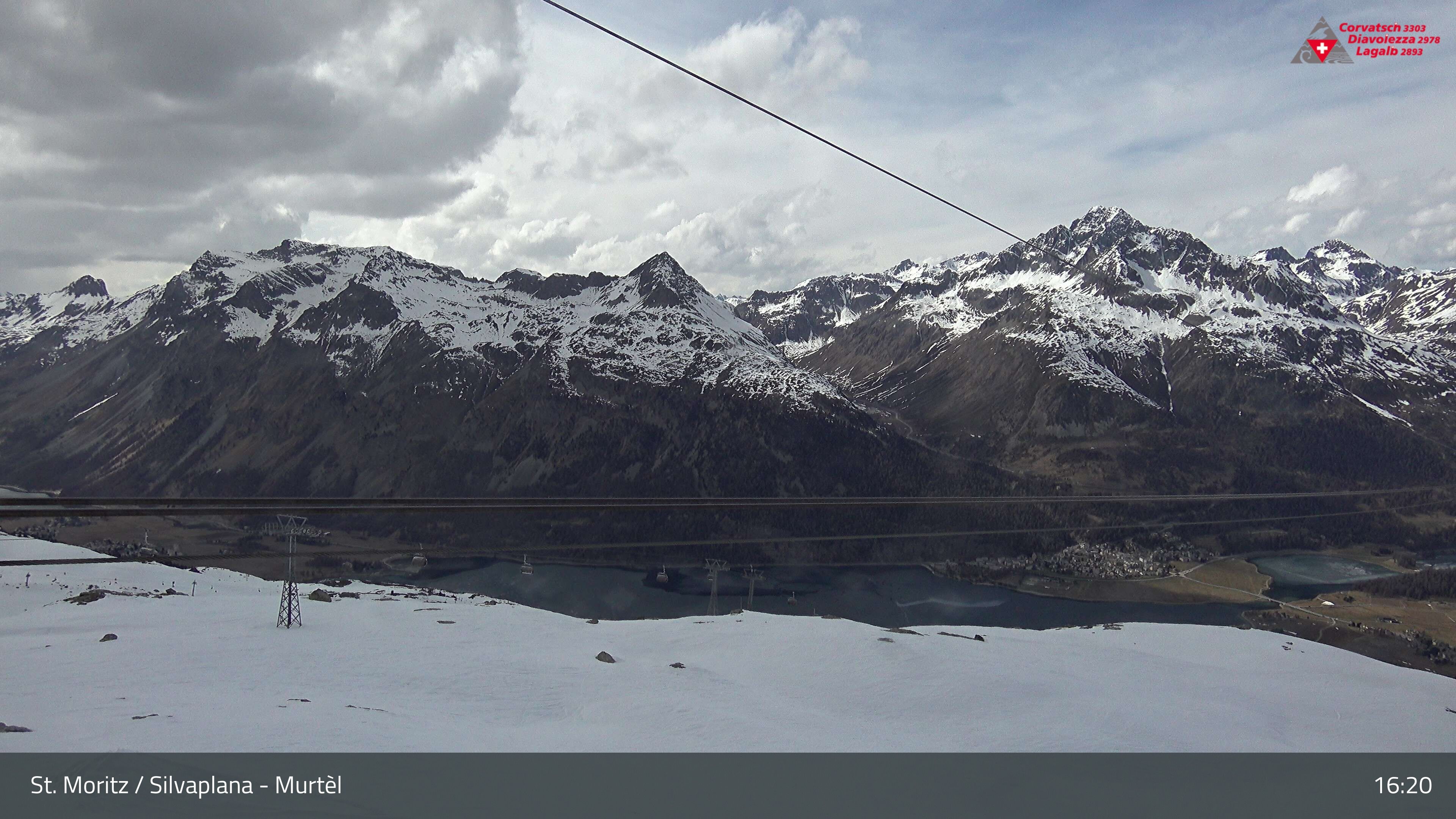 Silvaplana: Corvatsch - Mittelstation Murtèl, Silsersee