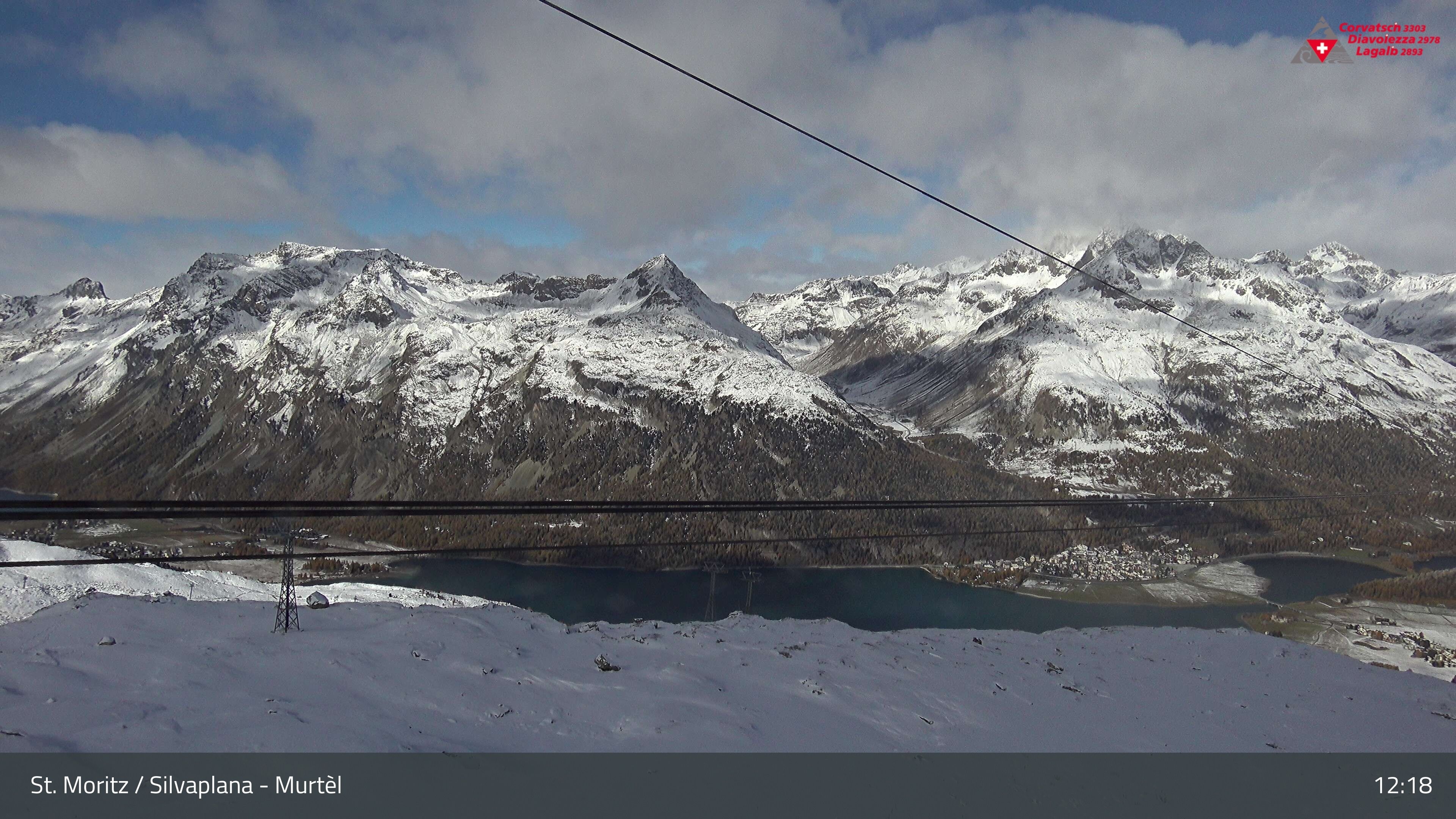 Silvaplana: Corvatsch - Mittelstation Murtèl, Silsersee