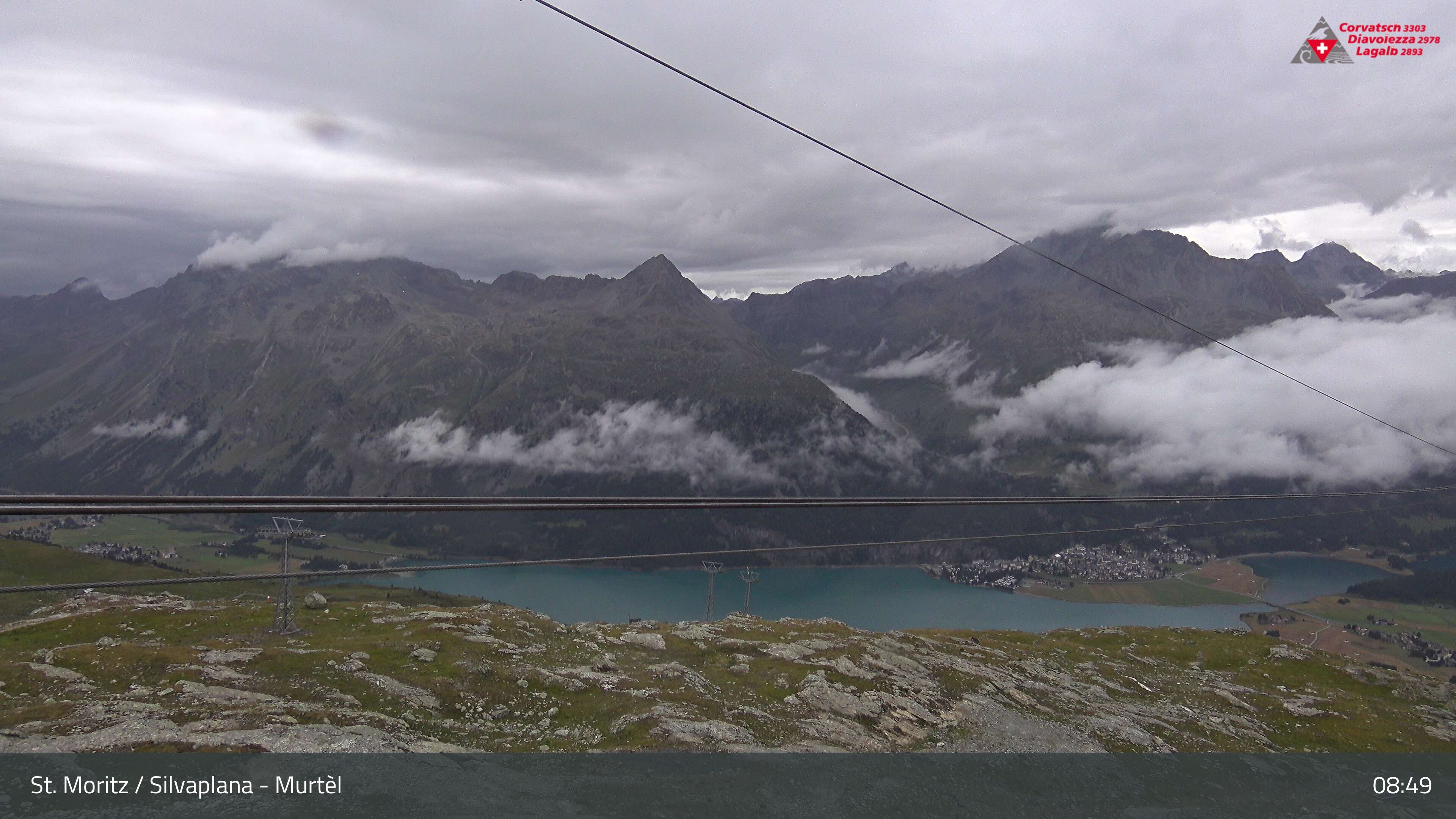 Silvaplana: Corvatsch - Mittelstation Murtèl, Silsersee